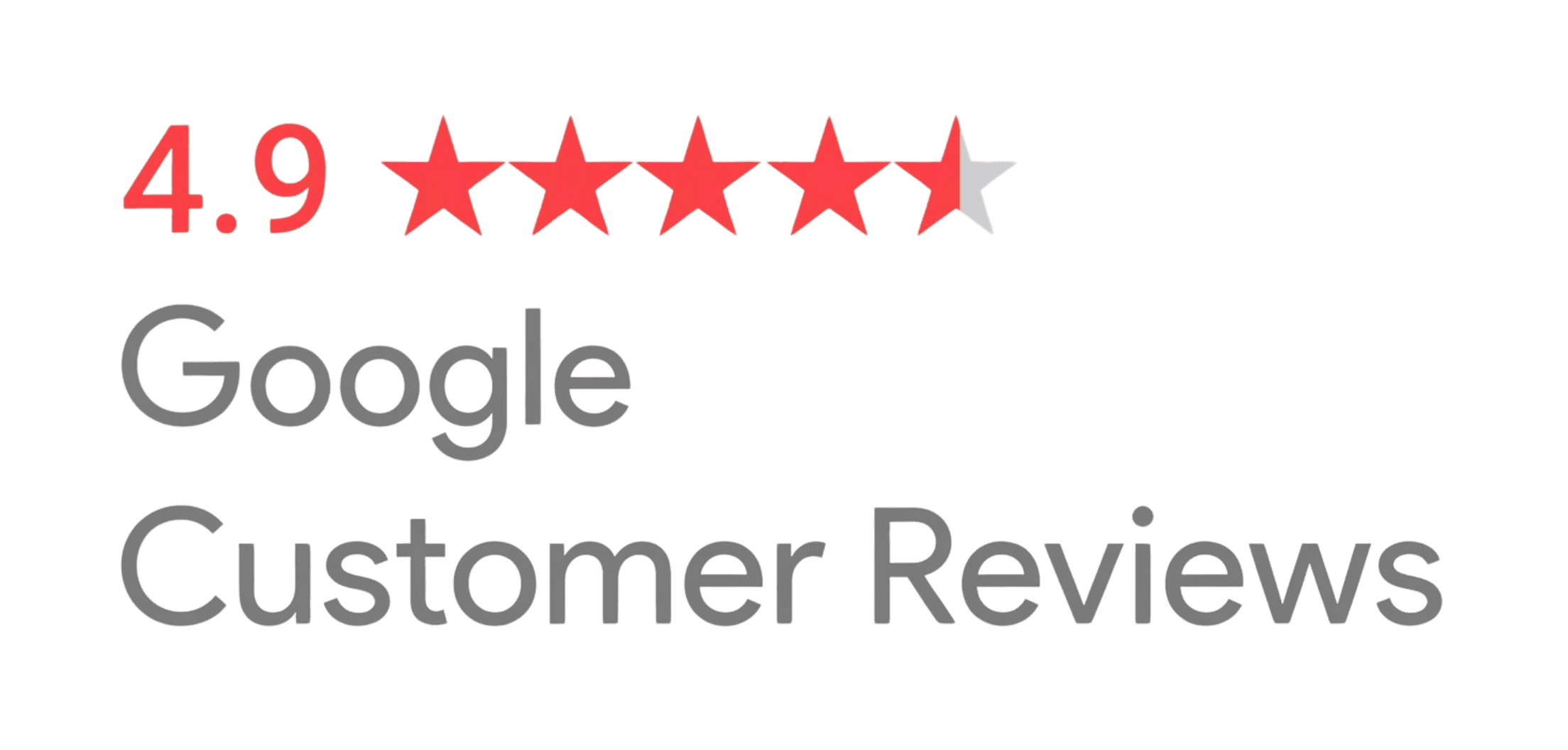 Nota 4.9 no Google Customer Reviews