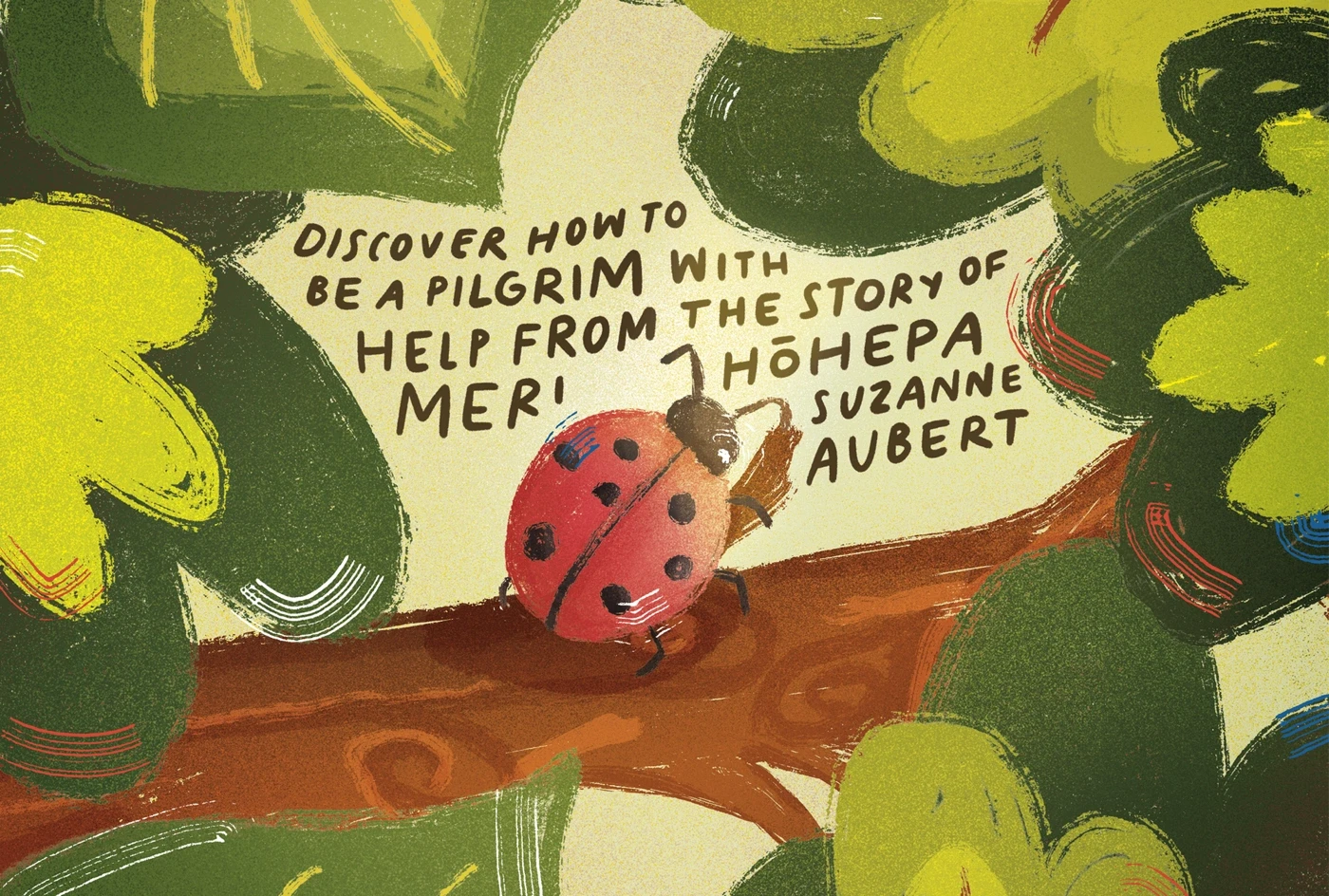 Illustrated nature learning trail sign