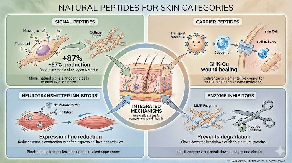 natural peptides for skin
