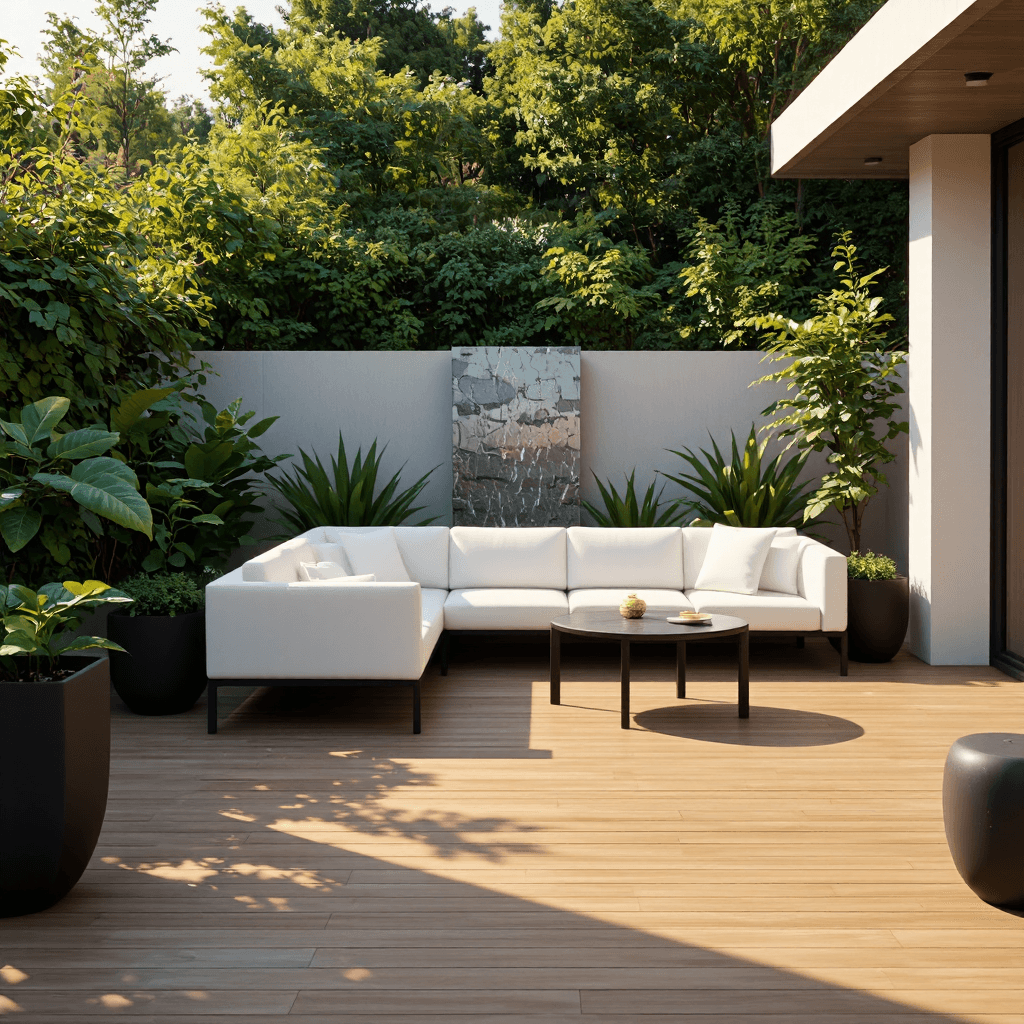 product photography of Modern outdoor furniture
