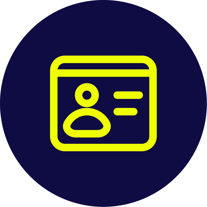 Gráfico de tarjeta de identificación de usuario para el uso de parqueaderos.