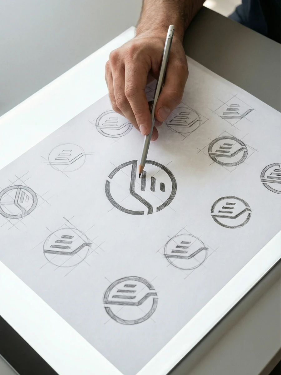 Conception de logo et éléments graphiques pour une identité de marque