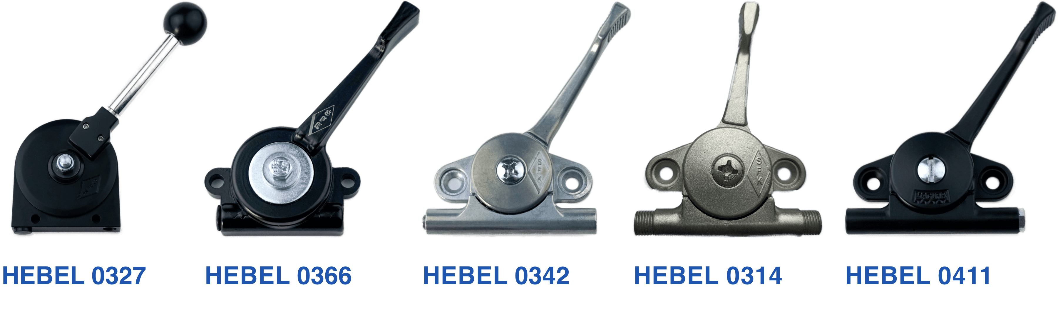 Regulierhebel für mechanische Fernbedienungen verschiedener Ausführungen