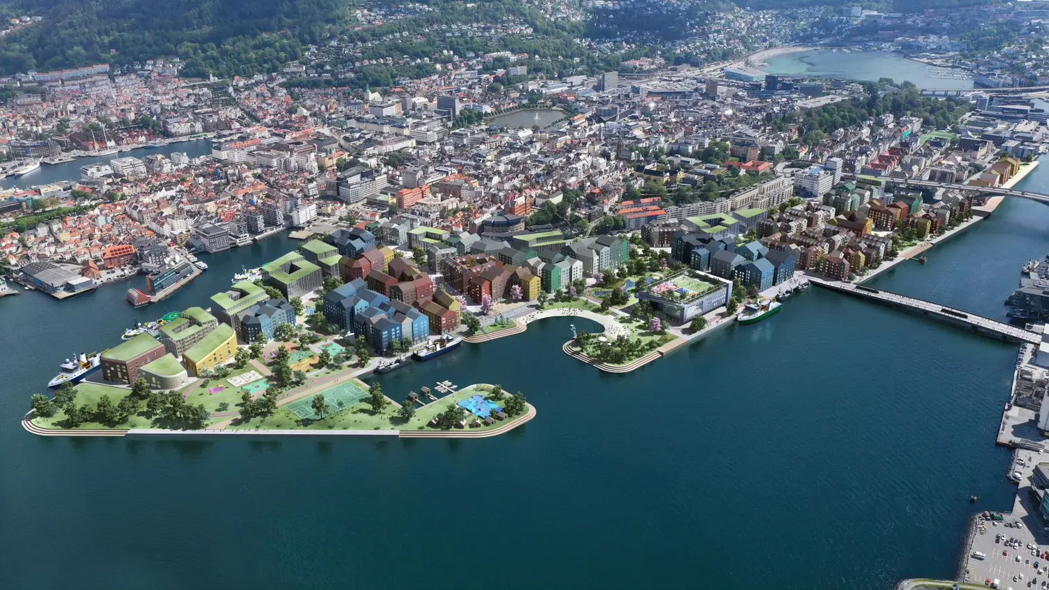 Planområdet Bergen Dokken området