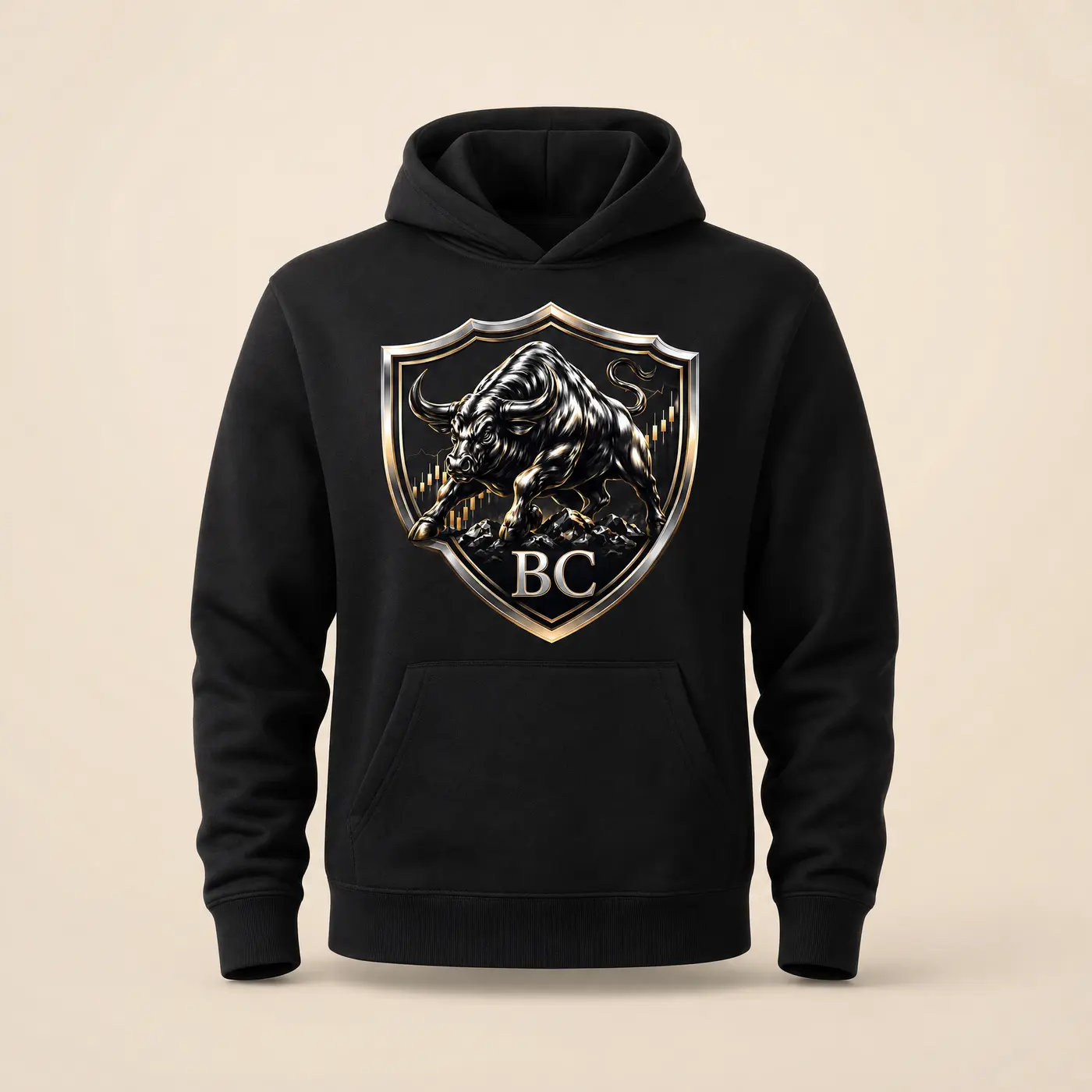 Black Crest Heavyweight Hoodie