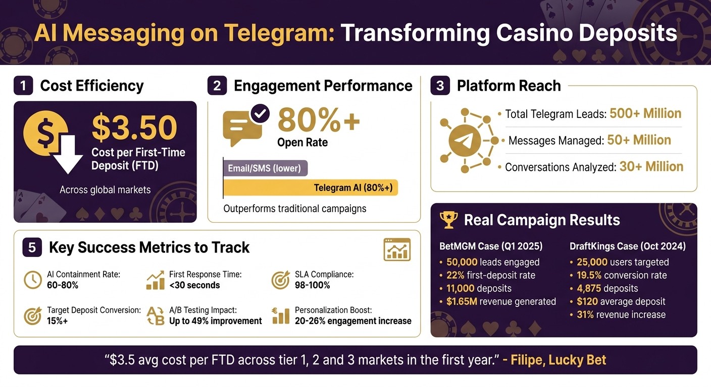 AI Messaging for Casino Deposits: Key Performance Metrics and Benefits
