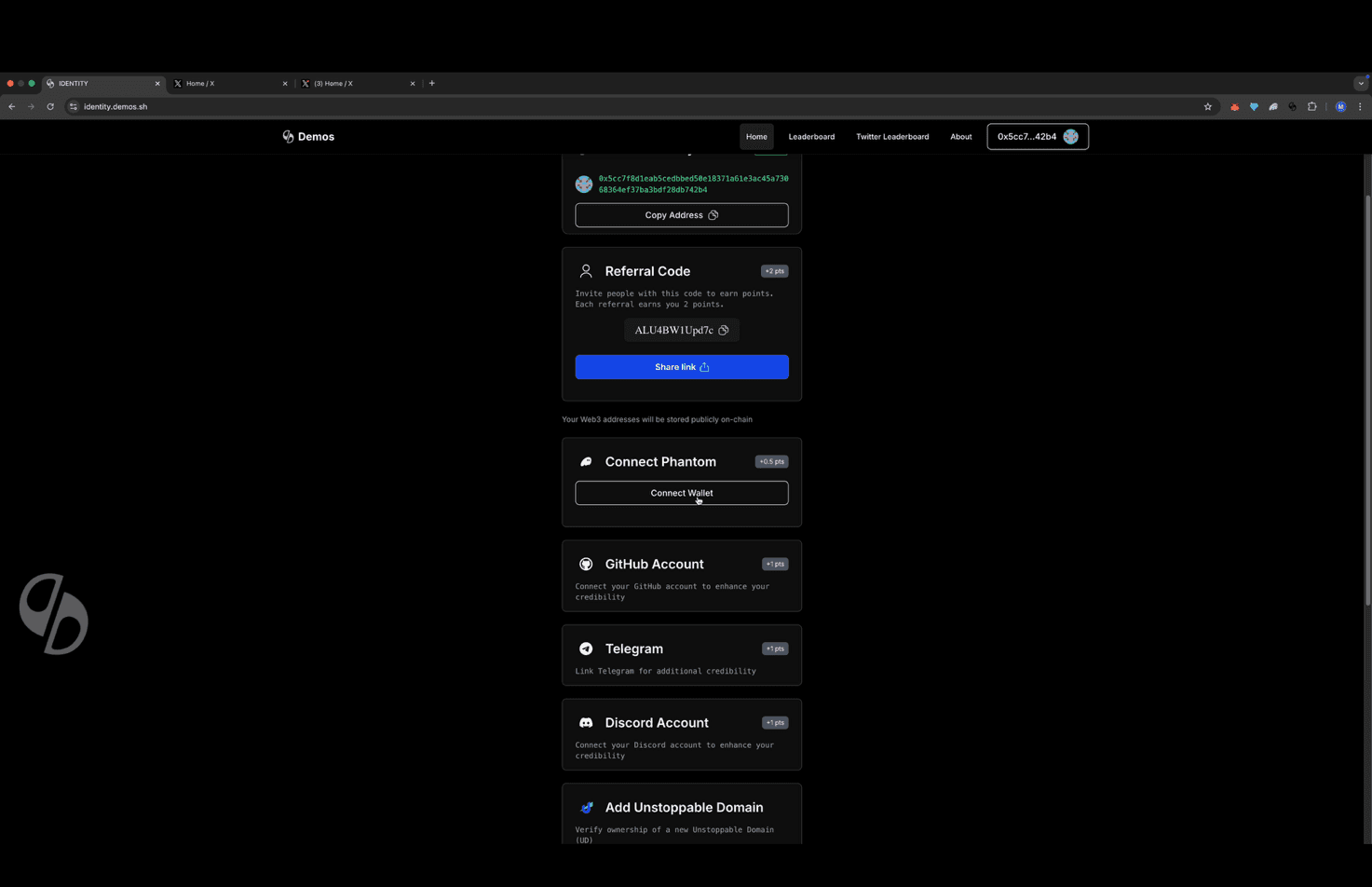 Phantom connection button