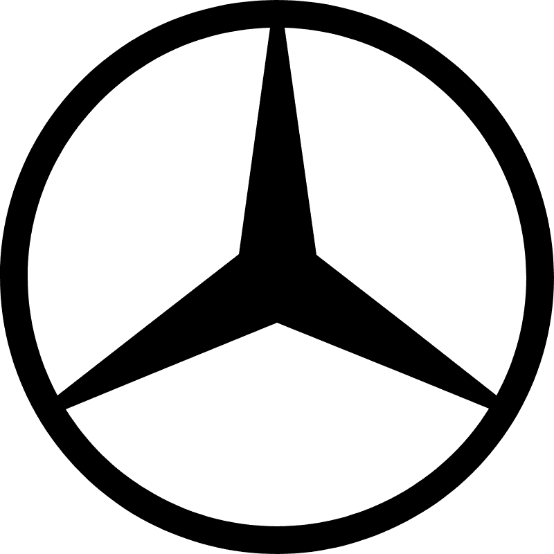 EV slim laden met Mercedes logo