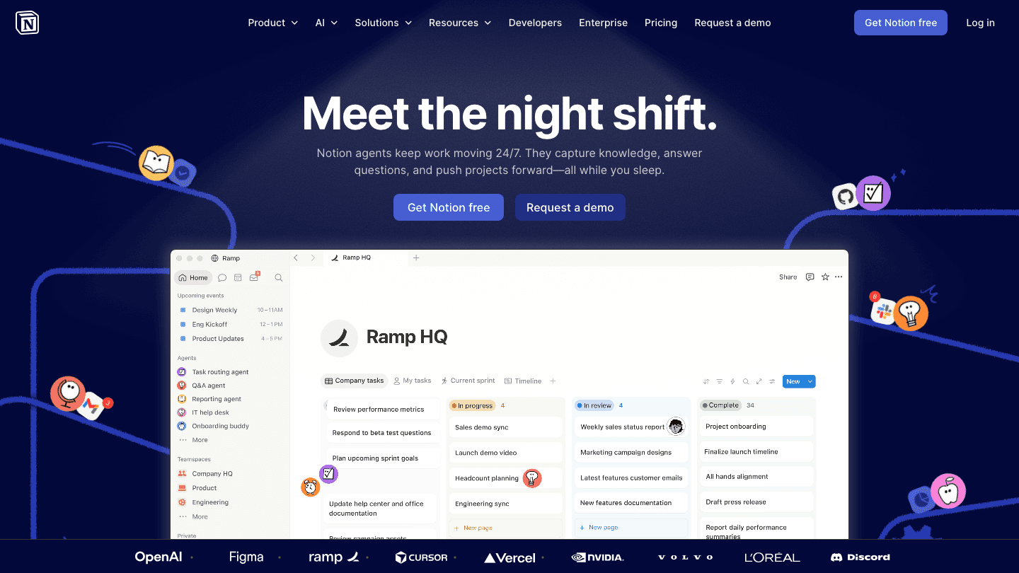 Notion AI workspace