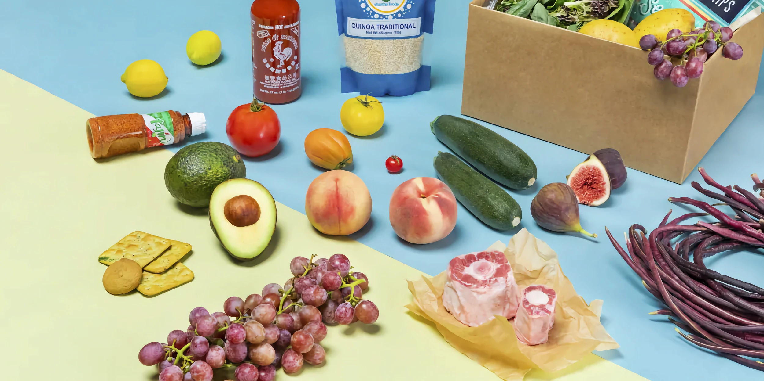 Fresh produce of the kind that ships cold-chain