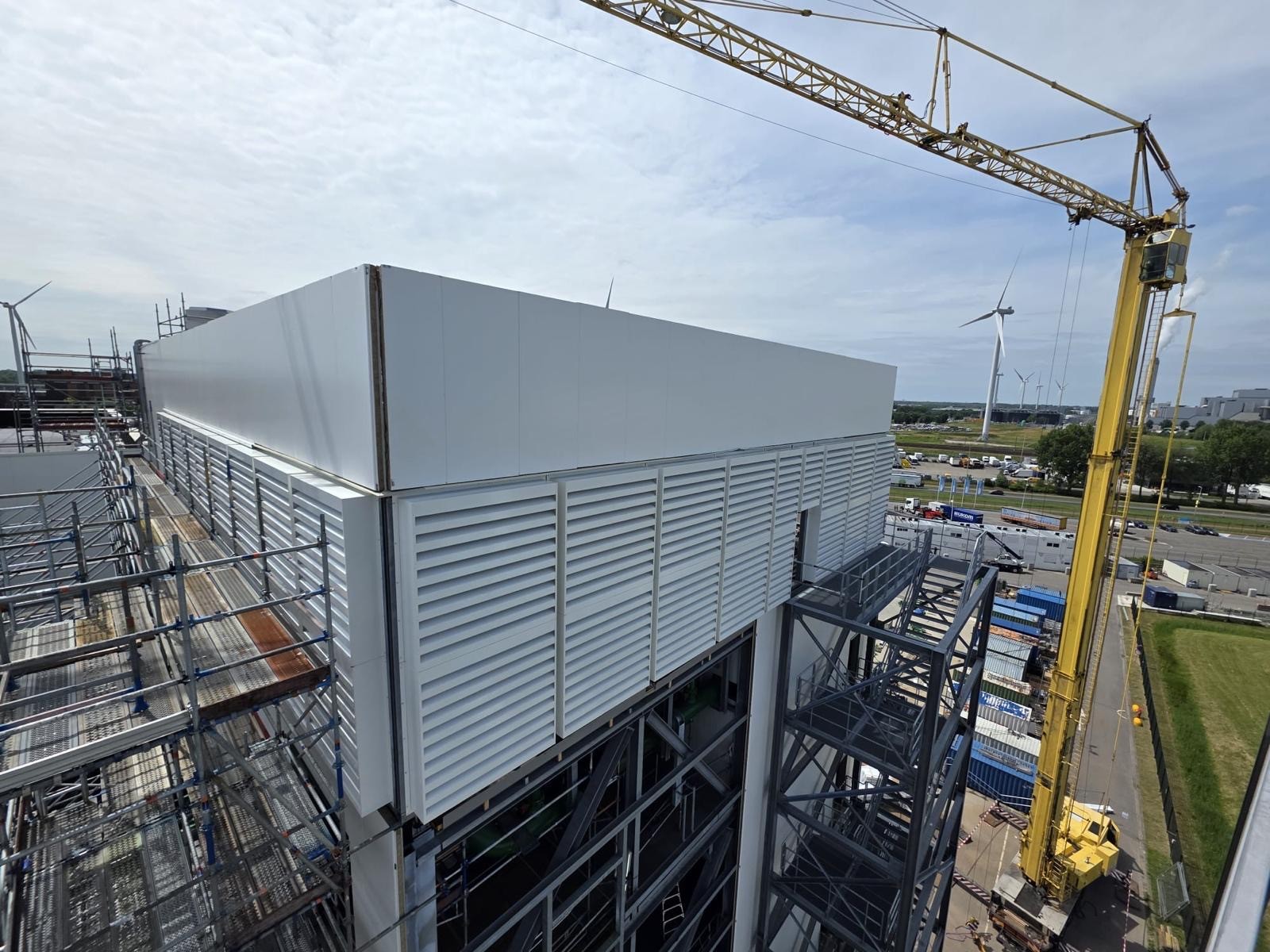 Luchtfoto staalconstructie