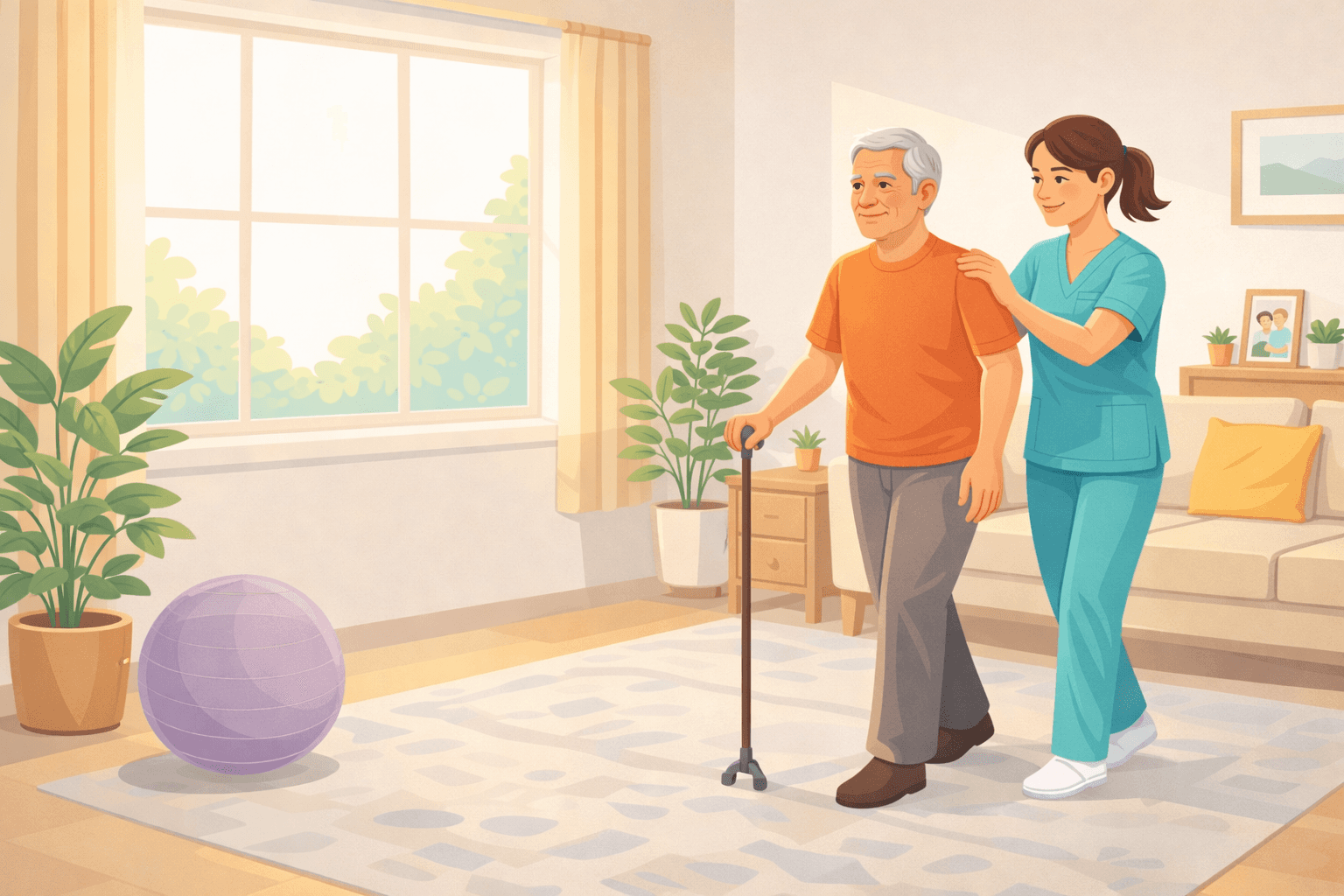 Home physiotherapy for stroke recovery