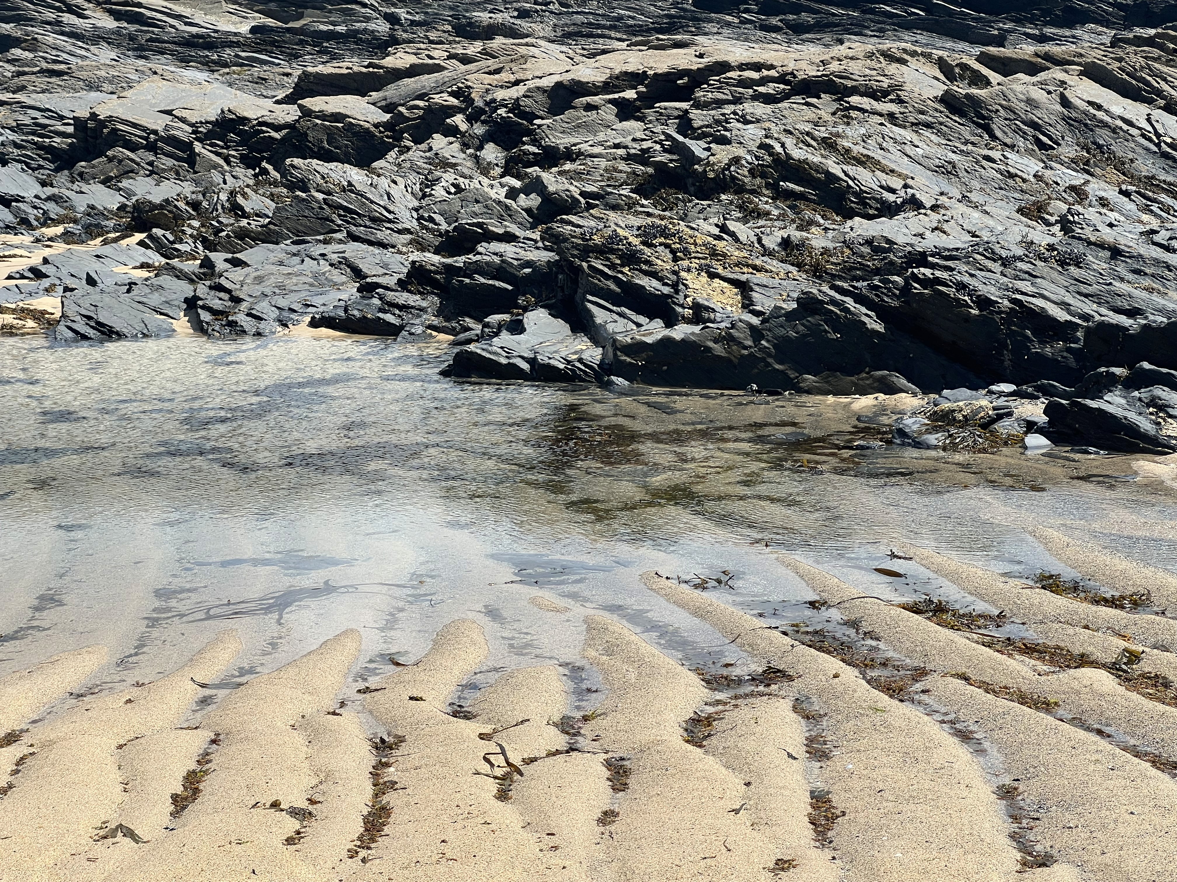 blue sky and white clouds over the sea