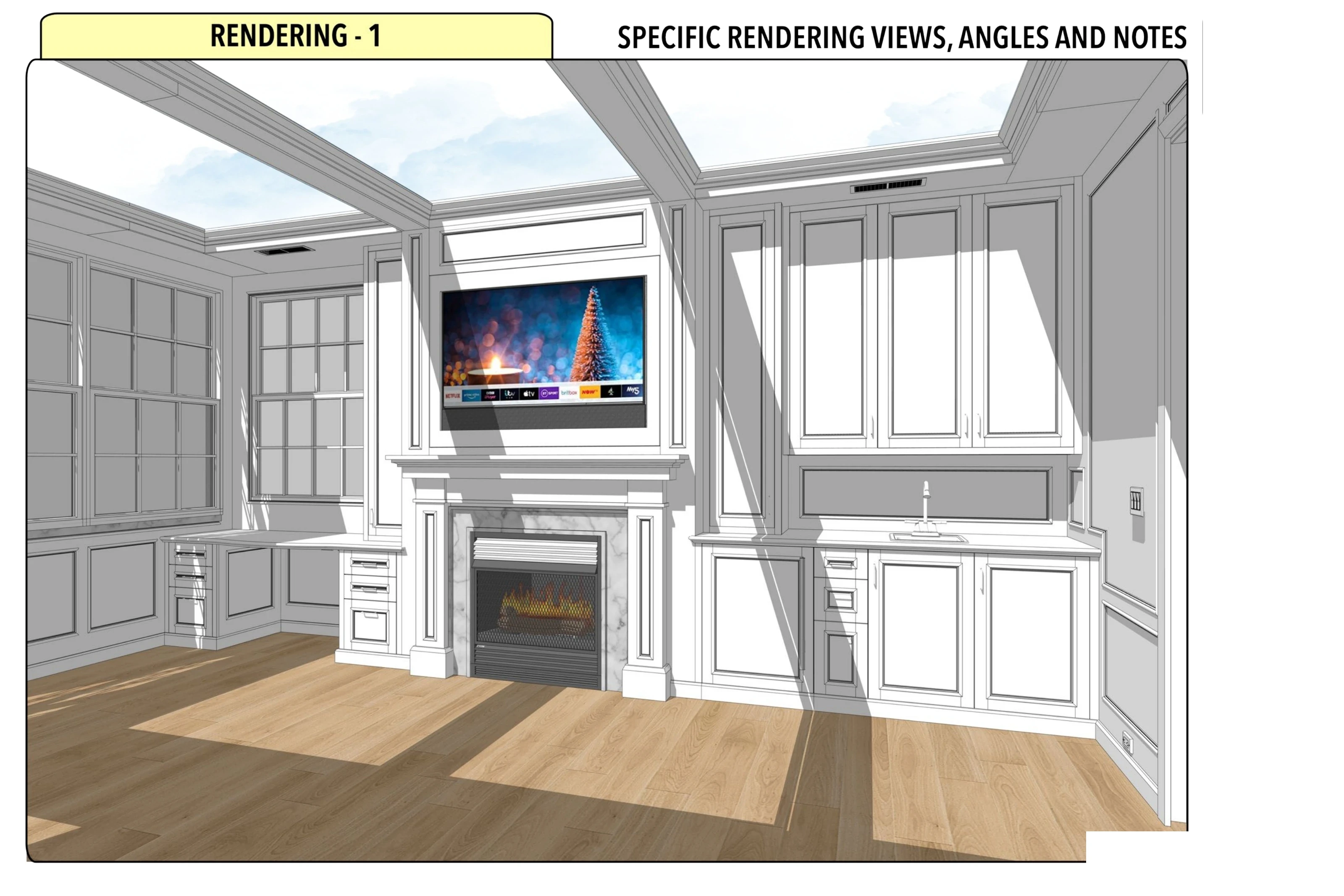 Study with a Hidden Bar drawing sheet