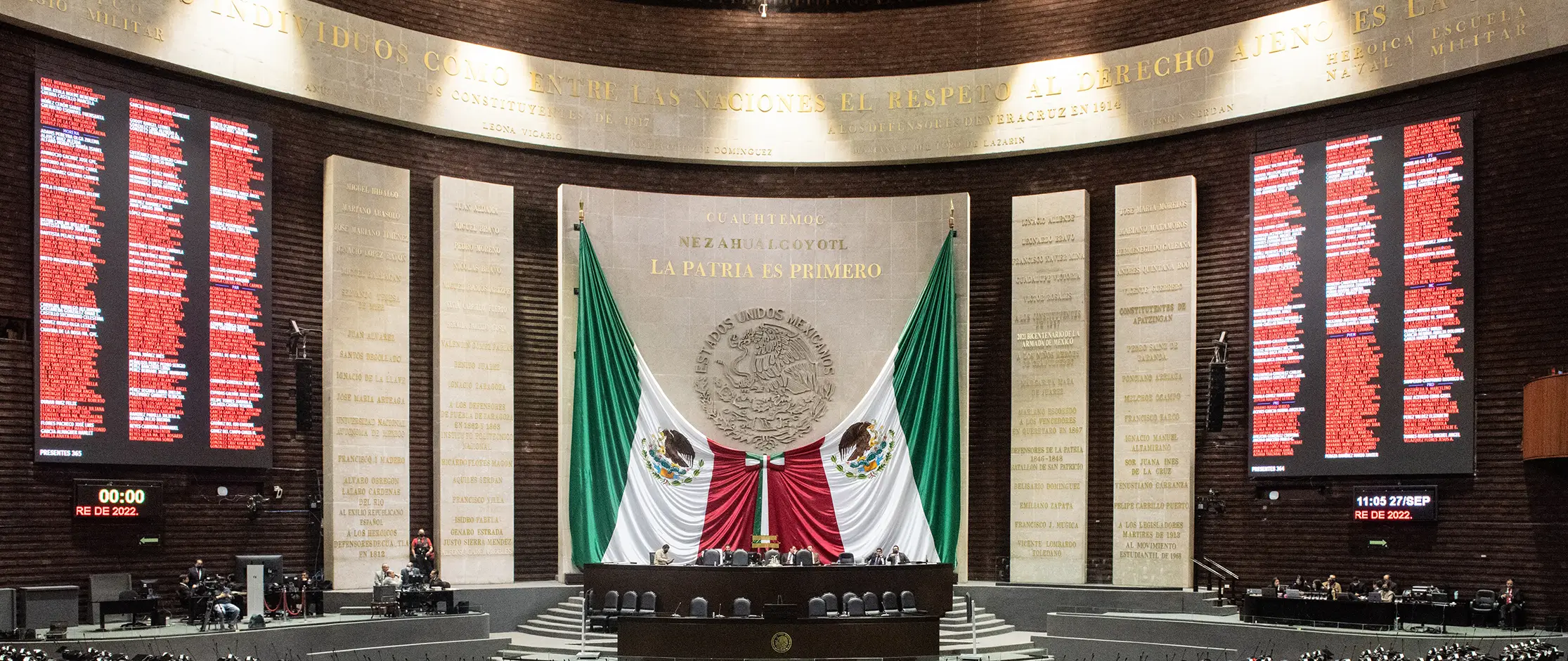 The Chamber of Deputies approved the constitutional reform that bans individuals with dual nationality from running for the presidency, governorships, and the Head of Government of Mexico City. On Tuesday, after nearly 11 hours of discussion, the constitutional reform proposed by President Claudia Sheinbaum passed with 334 votes in favor from Morena (the governing party) and its allies—the Labor Party (PT) and the Green Party of Mexico (PVEM)—109 votes against from the National Action Party (PAN), the Institutional Revolutionary Party (PRI), and Citizen Movement Party (MC), and one abstention from independent deputy Guadalupe Mendoza Arias. The reform now passes to the Senate for discussion; if approved, it will be sent to local congresses and must be ratified by at least 17 of the 32 state congresses. The constitutional reform amends Articles 82, 116, and 122, which establish that in addition to being Mexican by birth and meeting other constitutional requirements, those who seek to run for president must not hold any other nationality, or if they do, must renounce it before applying to register as candidates. President Claudia Sheinbaum commented on the approval of the reform in the Chamber of Deputies during her morning press conference on Wednesday and pushed back against criticism from the opposition, which alleged that the reform strips rights from Mexicans living abroad: “Consider a Mexican family that went to the U.S. for work and had children there; those children can acquire Mexican nationality, but they cannot become President of Mexico because they were not born in the country. As for Mexicans who went to the U.S. to work and acquired U.S. citizenship—there is no prohibition against that; they could even hold four nationalities—the issue is if they want to become President of Mexico.” She went on to say that when someone is president, they pledge allegiance to a people, to a flag, and to history; they do not pledge allegiance to another State.  Imagen: Wikipedia