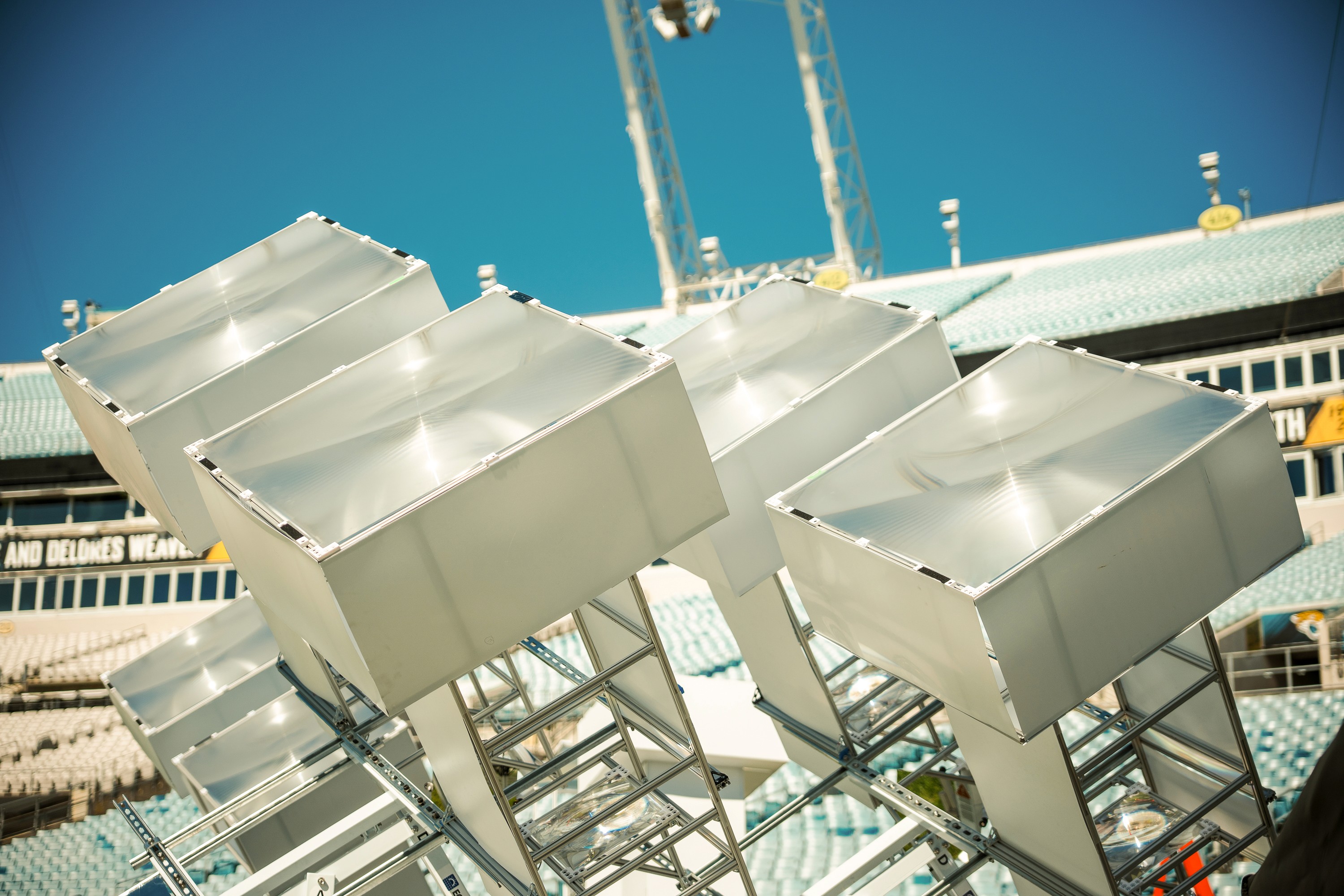 Star Catcher fresnel lens collection system at EverBank Stadium