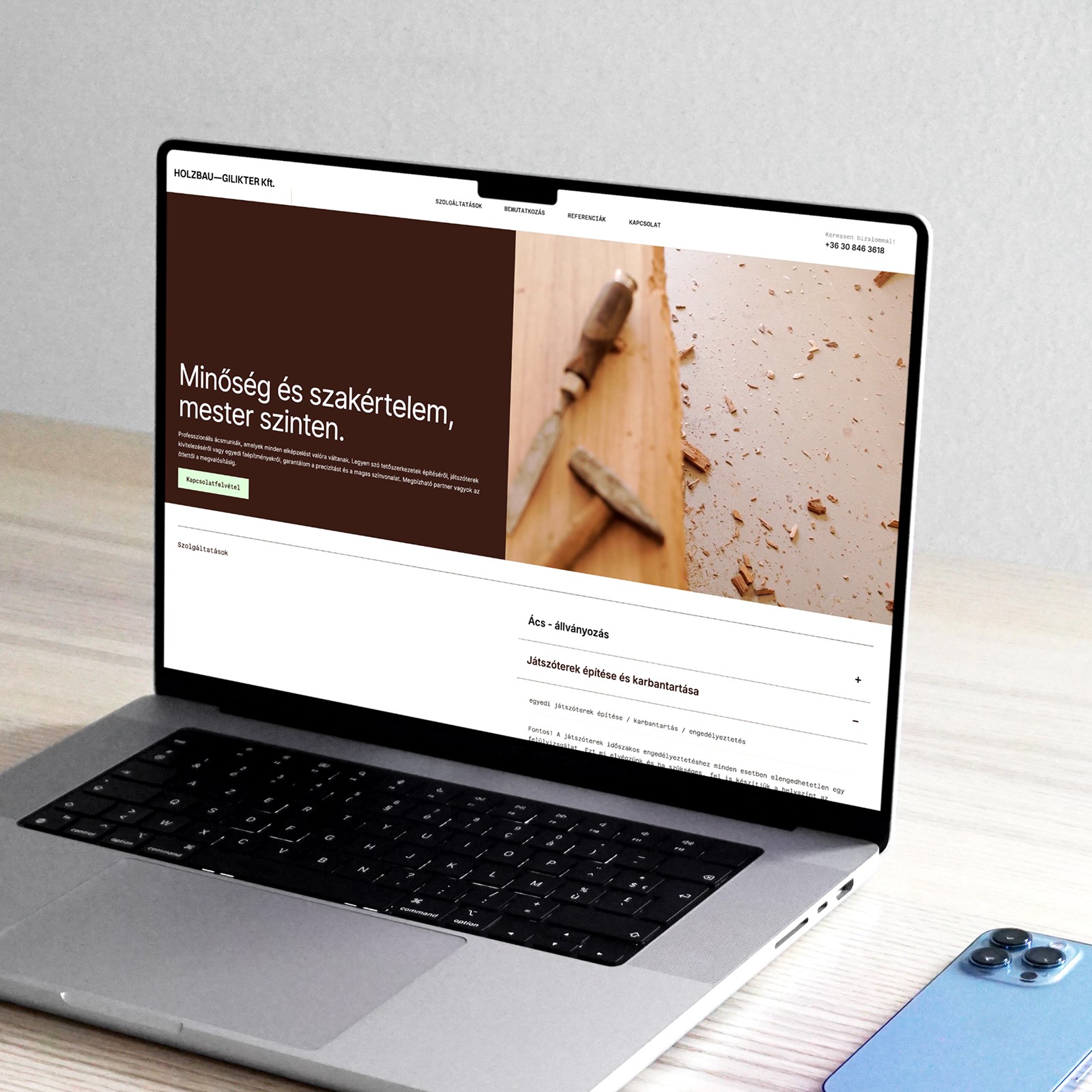 Holzbau-Gilikter Kft. kezdőlap bemutató fotója - Atelier Soie