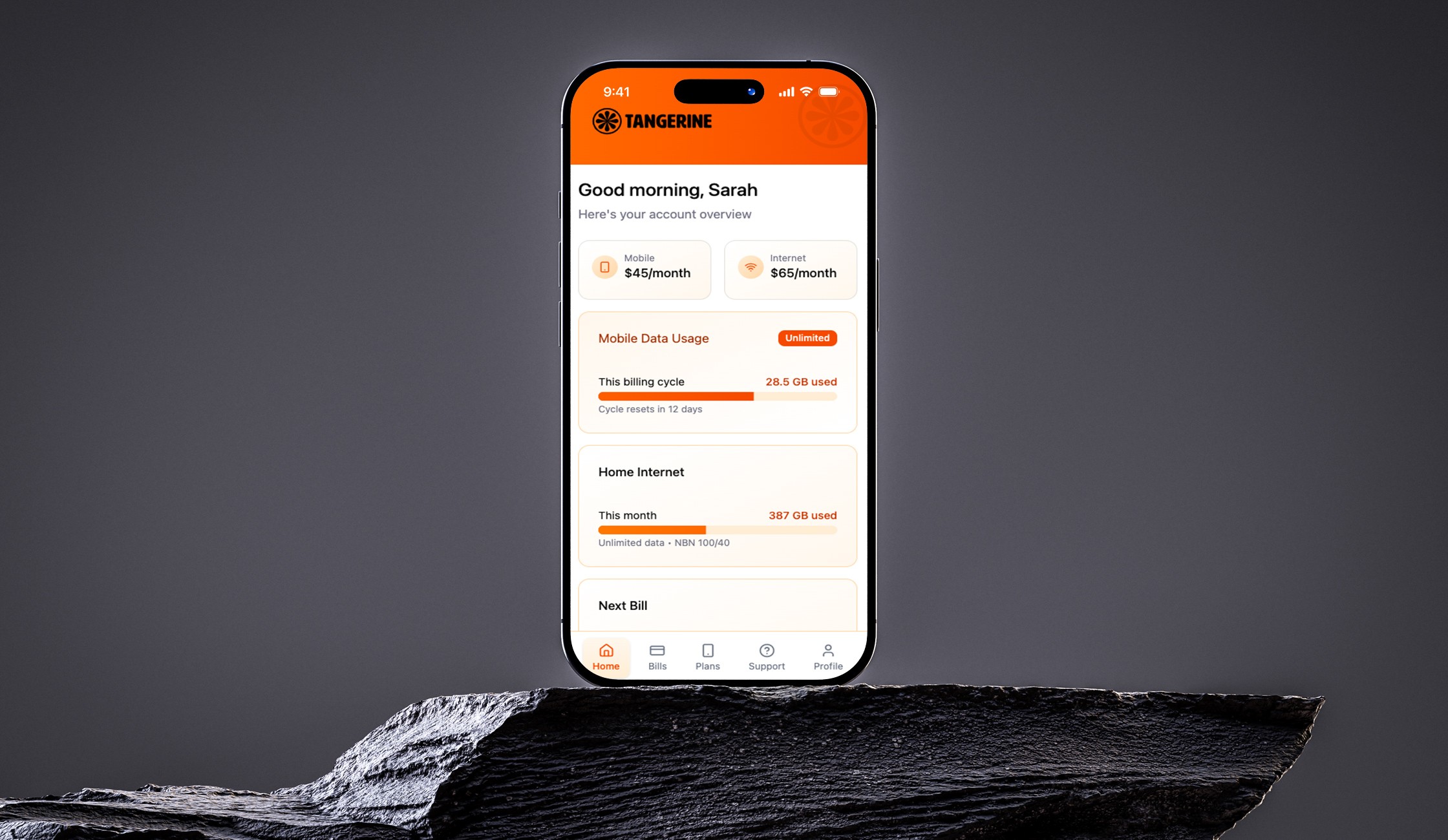 Tangerine mobile app