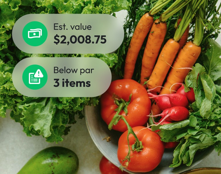 estimated value for restaurant stock