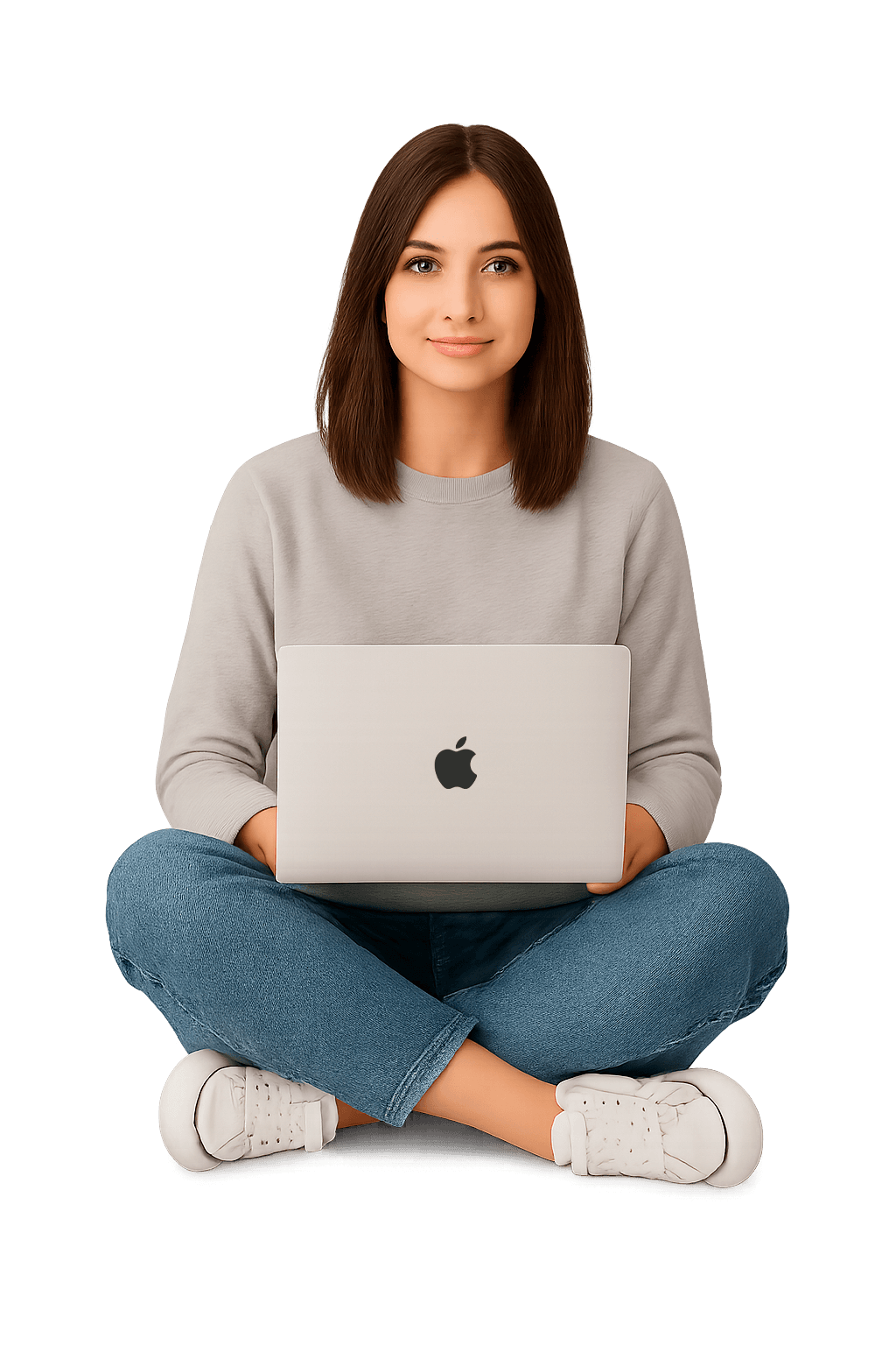 Woman Using Laptop