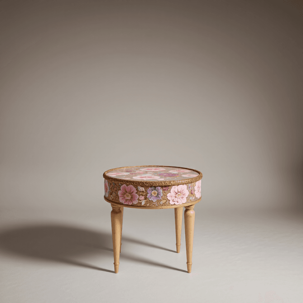 product photography of decorative side table