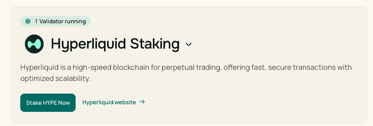 blockchain hype token Hyperliquid staking Imperator.co