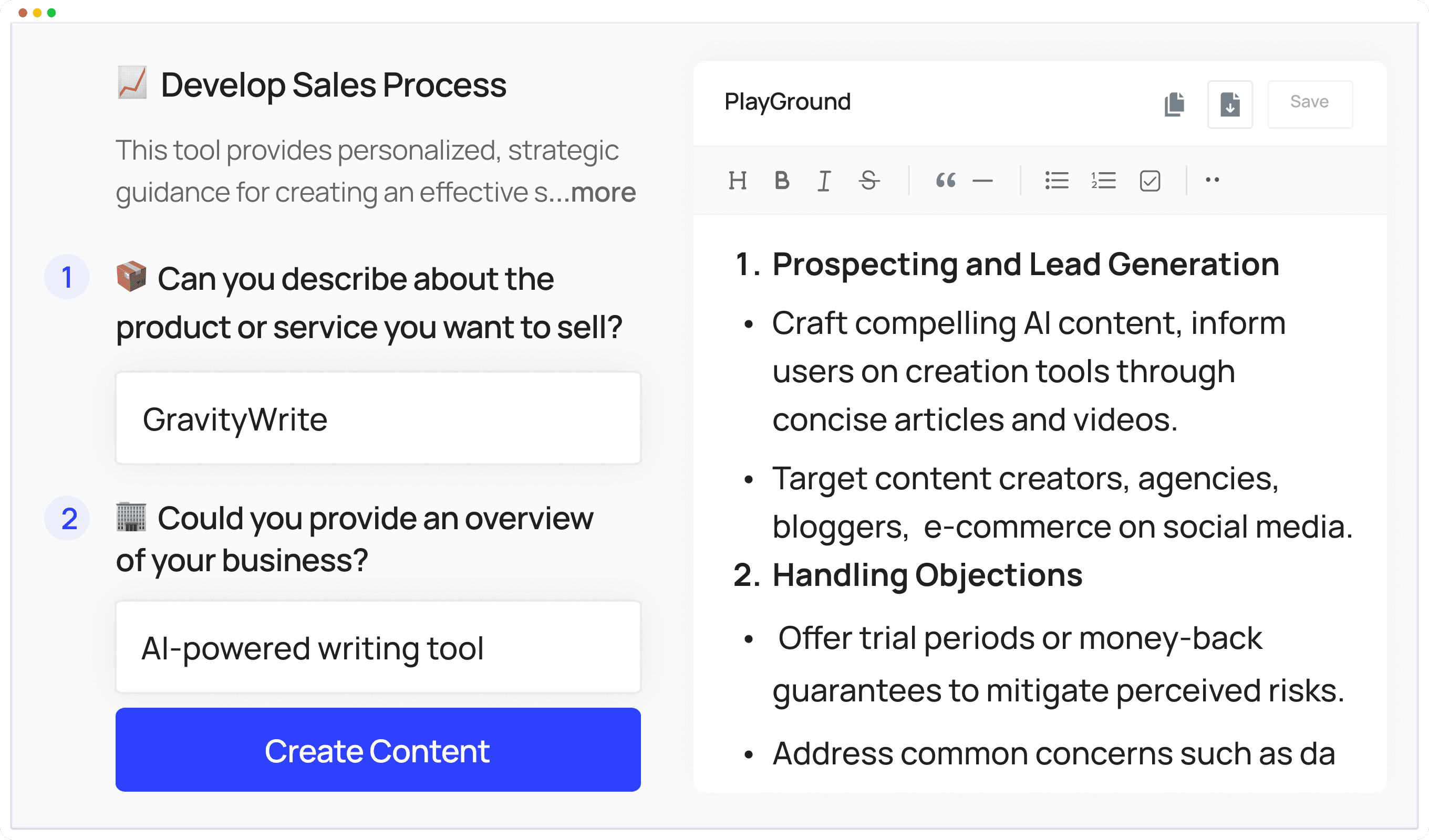 Sale About Us Example - 1