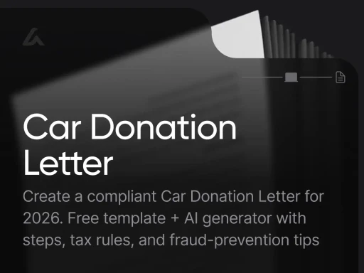 Car Donation Letter