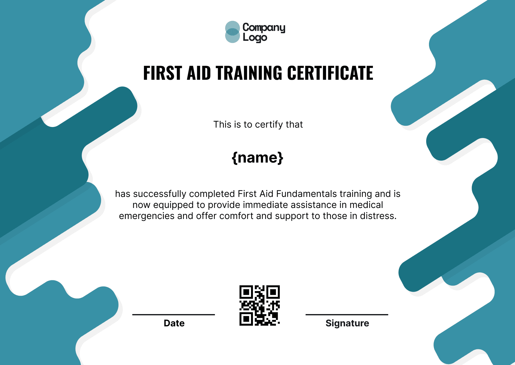 Wauld - Professional and attractive green recognition badge template