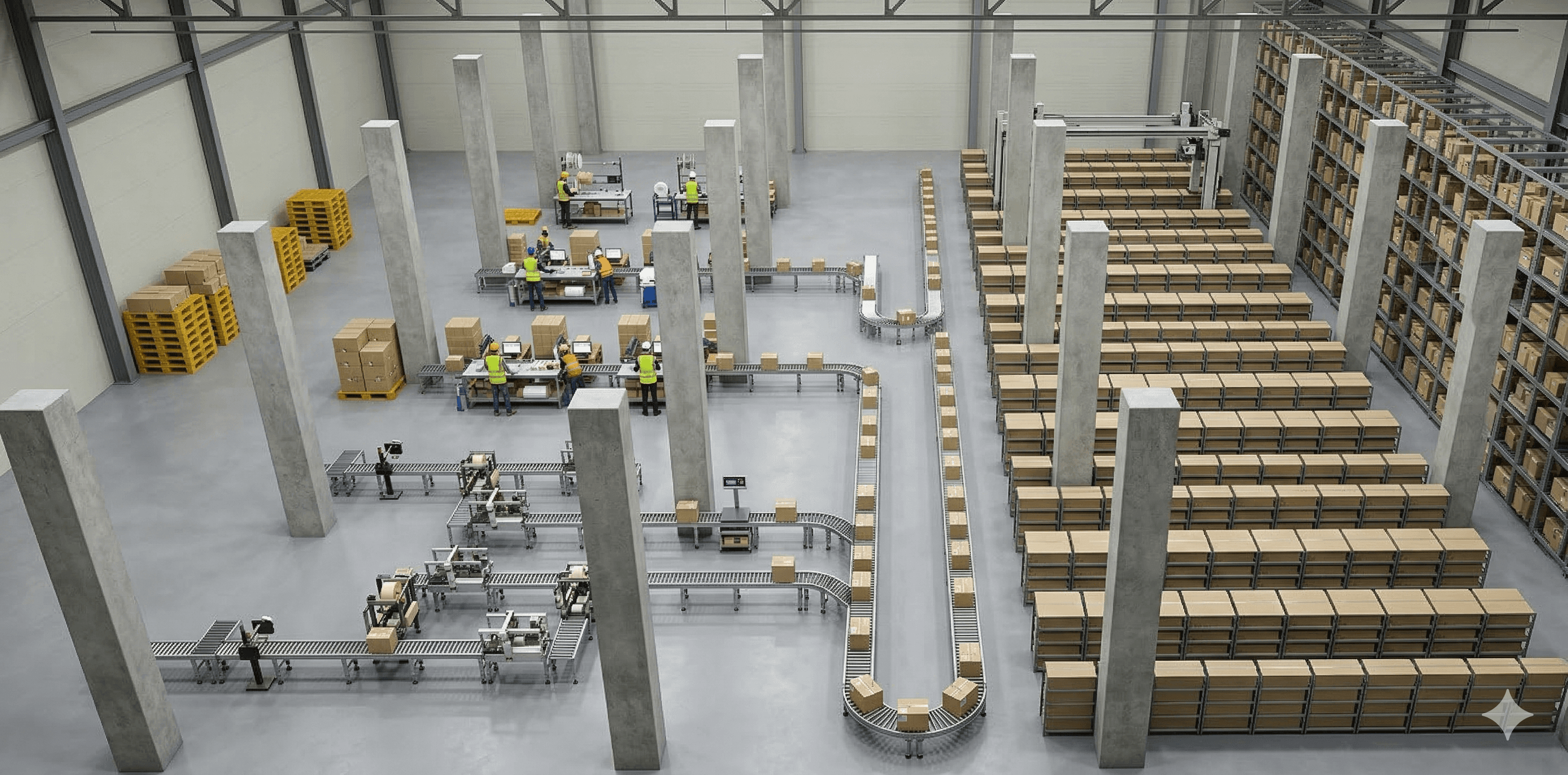 Campground under a starry desert sky at night