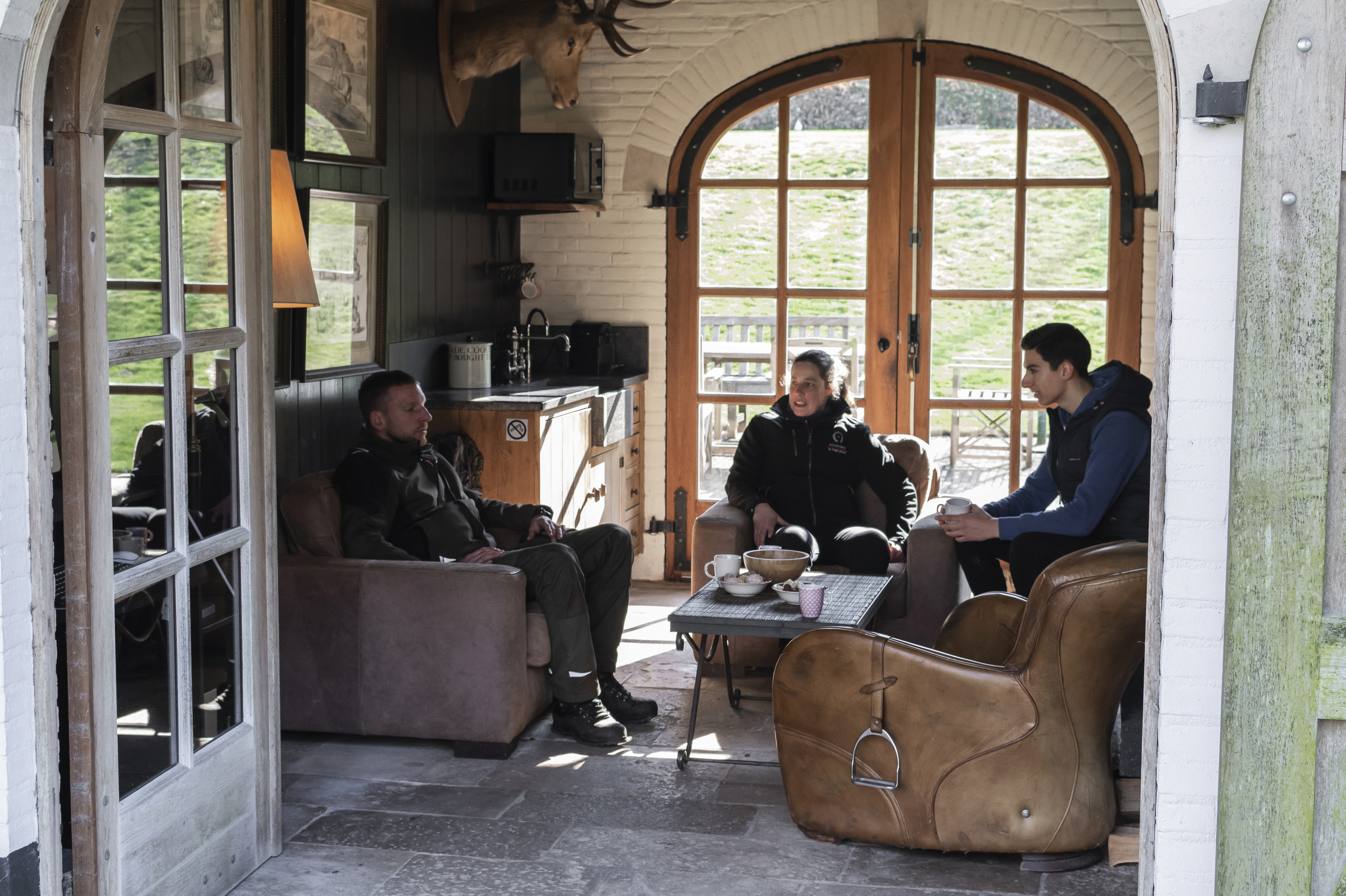 Coffe break at the stables