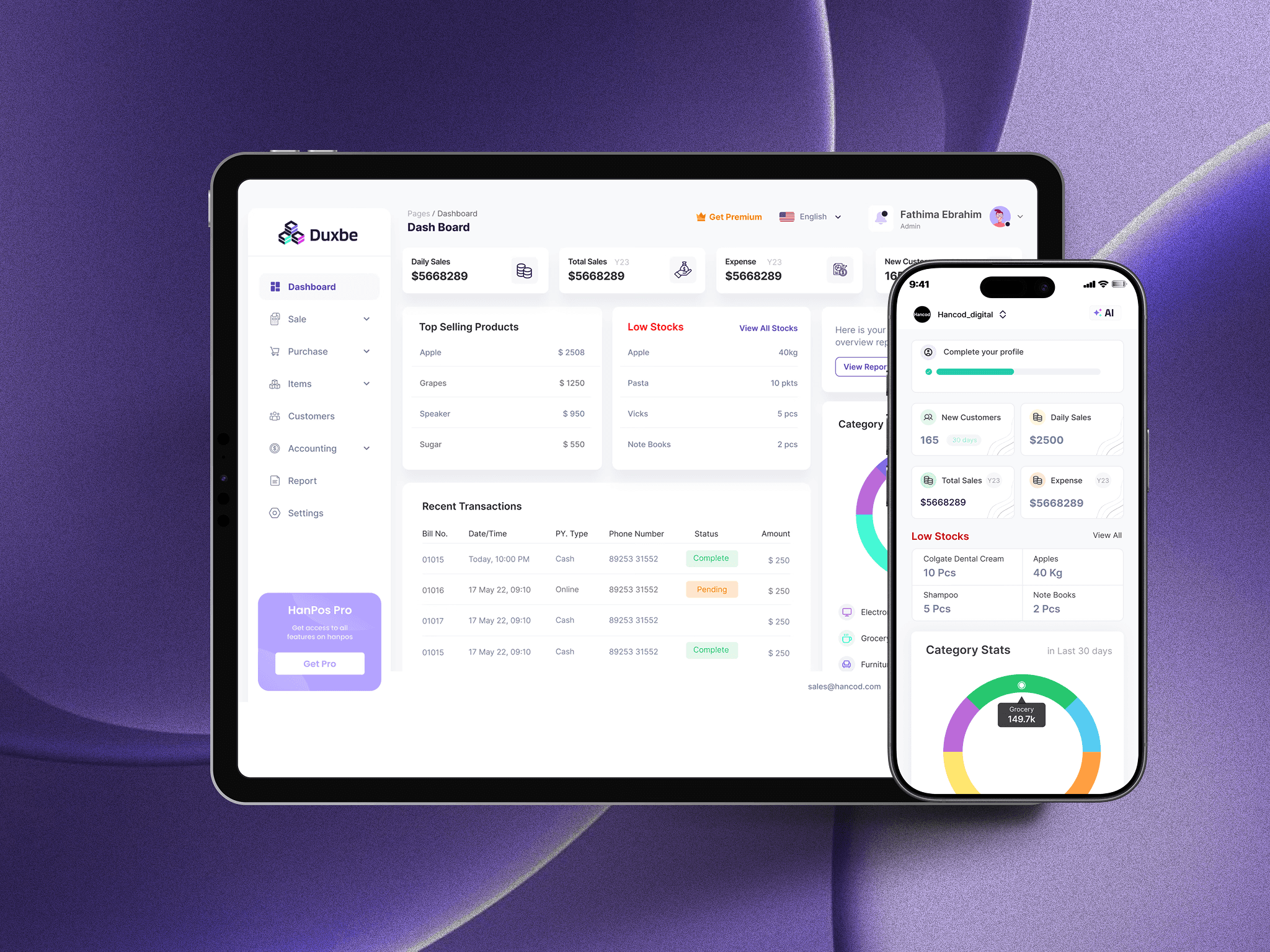AI suggesting actions like "Optimize onboarding flow" and "Raise pricing tier" based on user data.