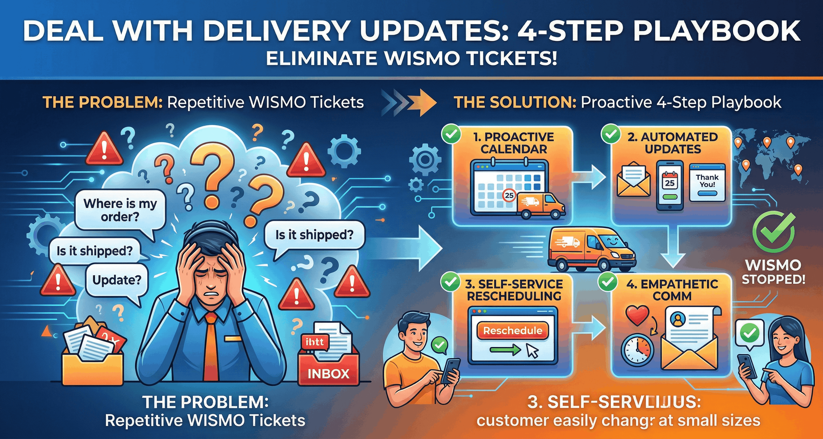 How to Deal With Customers Asking for Delivery Updates: A 4-Step Playbook