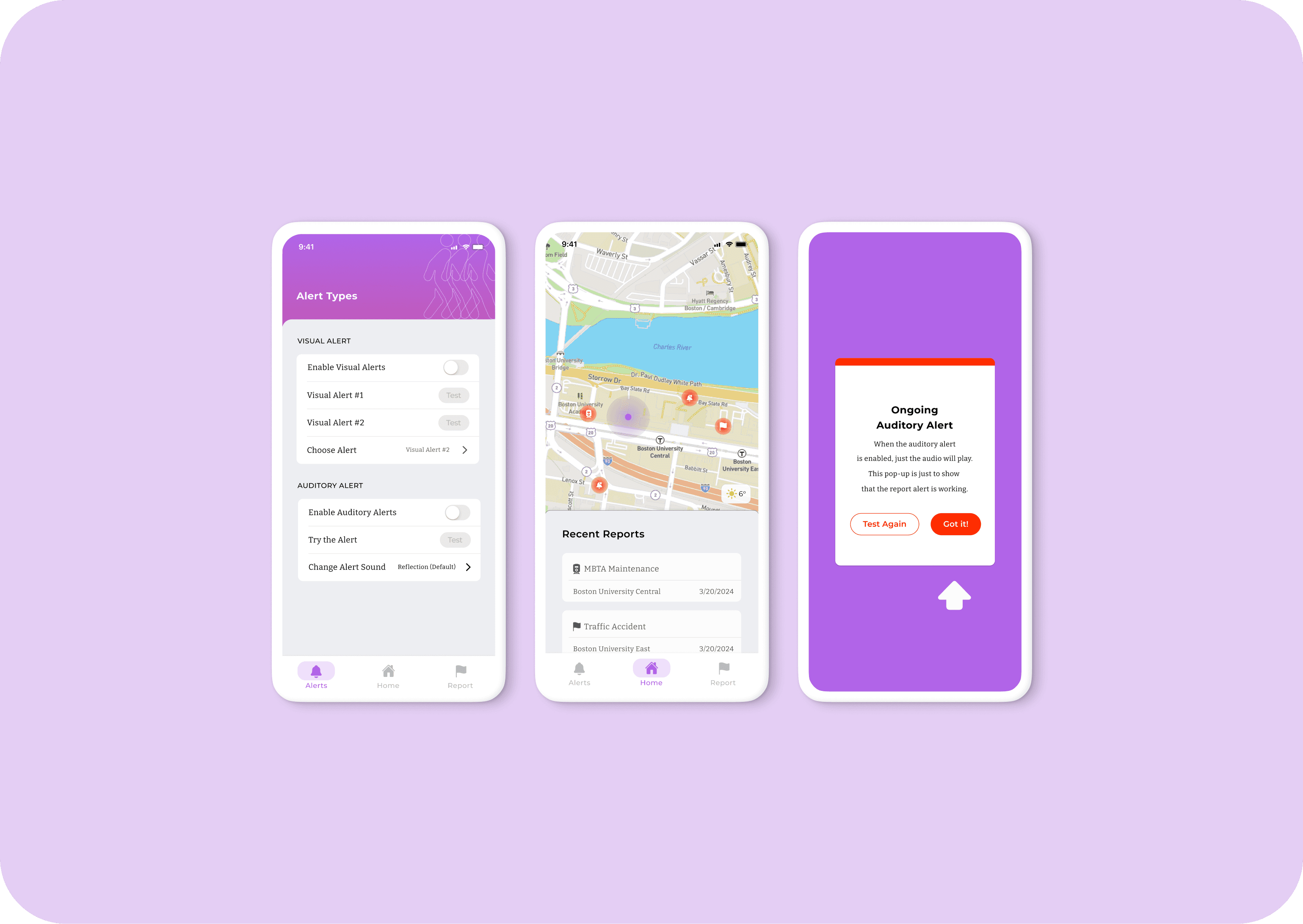 Picture of SafeSteps Mobilel App Interface
