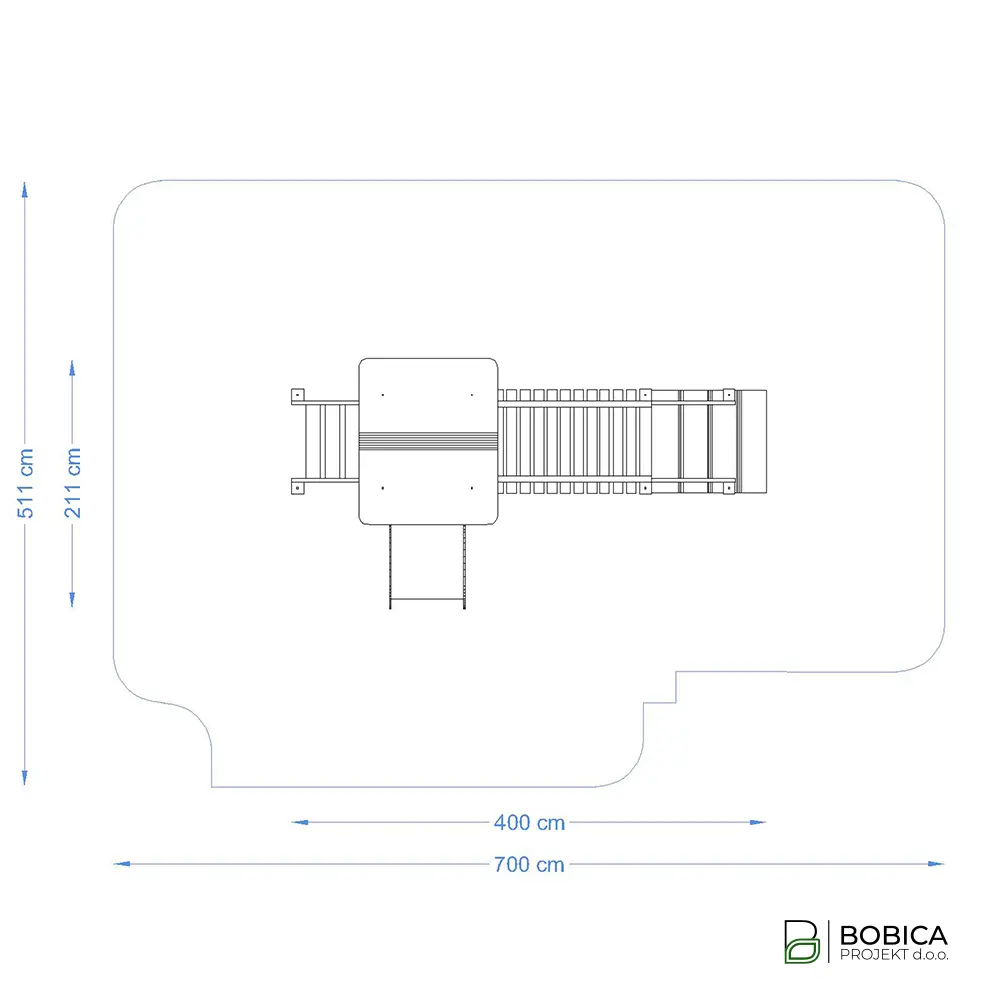 Kombinirano igralo s mostom i toboganom "ForestBridge"