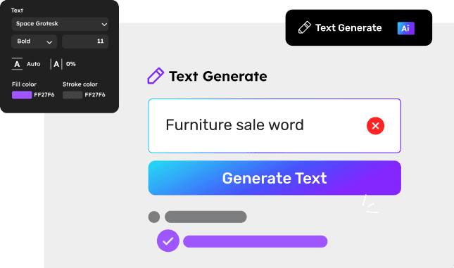 Design image along with tab