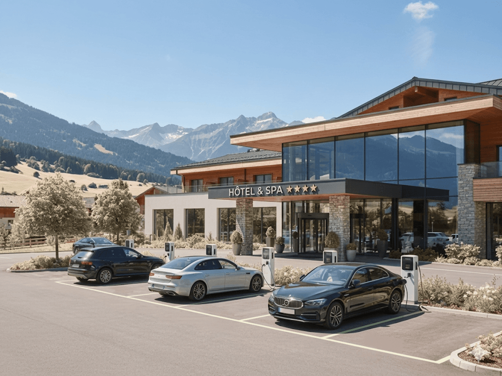 Borne de recharge hôtel - solution IRVE pour acteurs du tourisme
