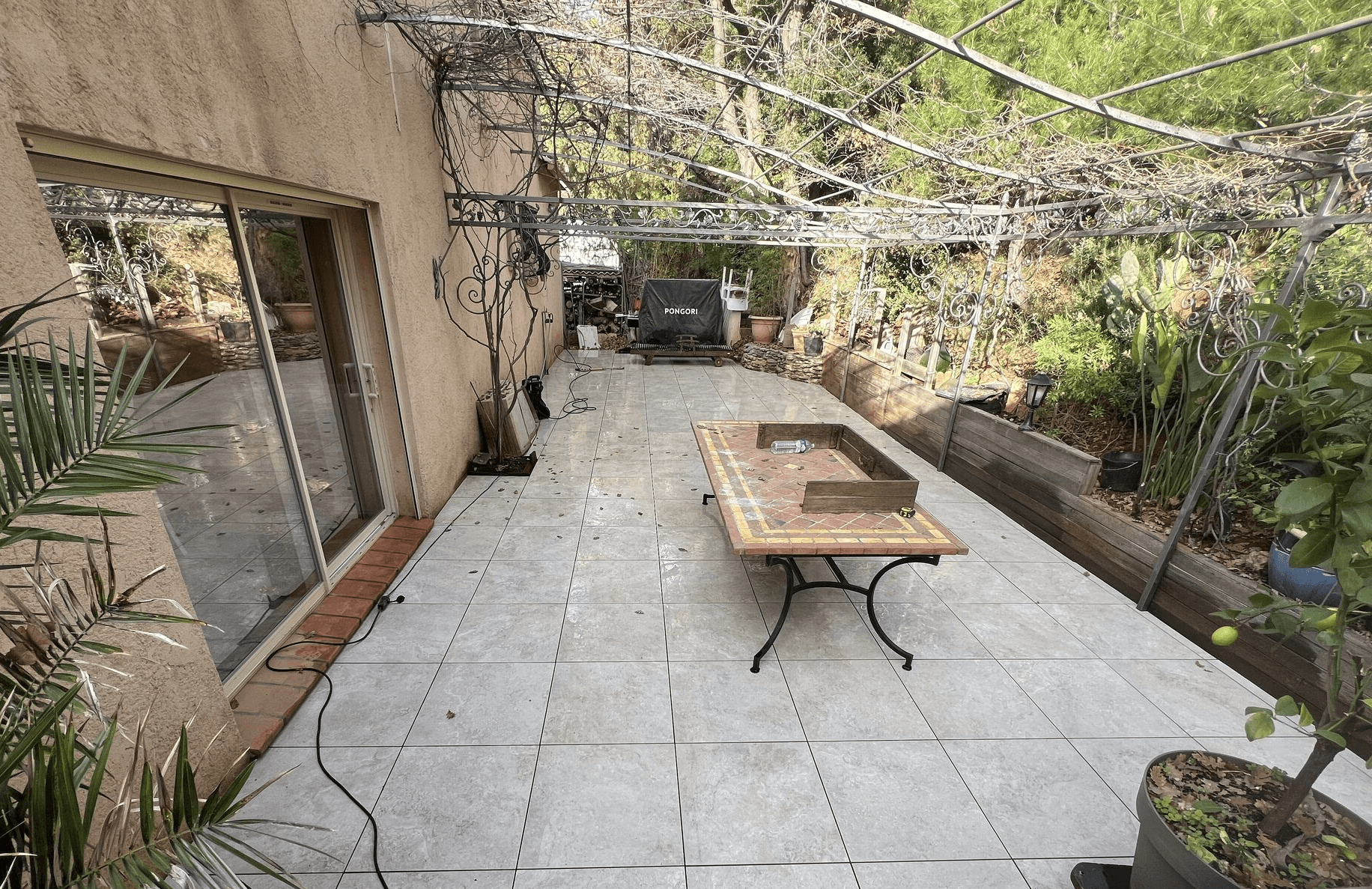 Terrasse sur plots 