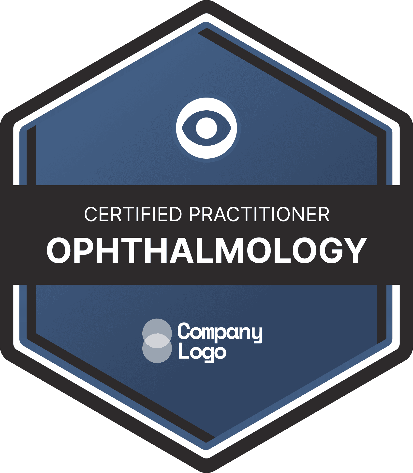 Wauld - Bold and organized blue success badge template