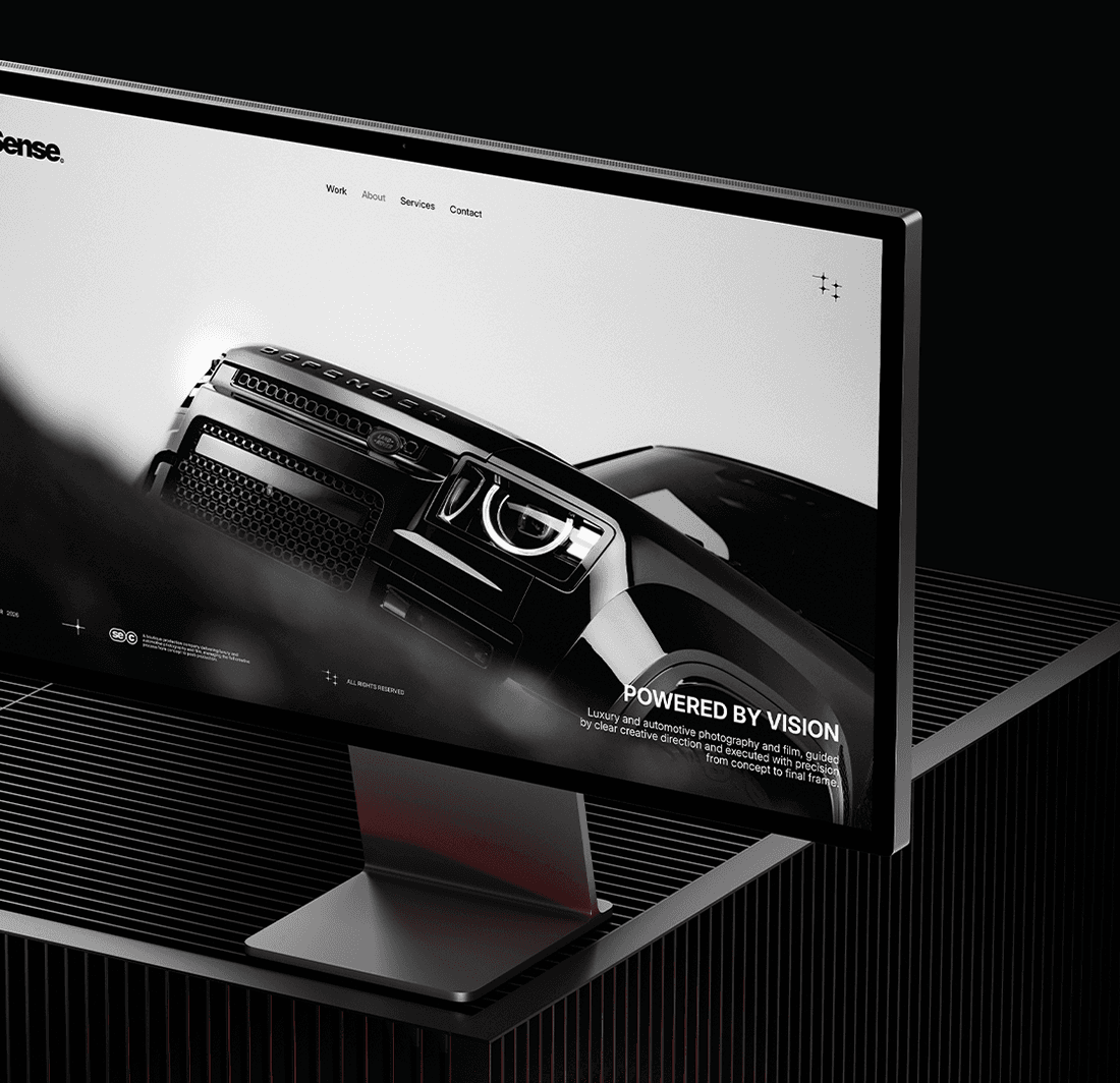 Sense brand identity — campaign creative direction photography