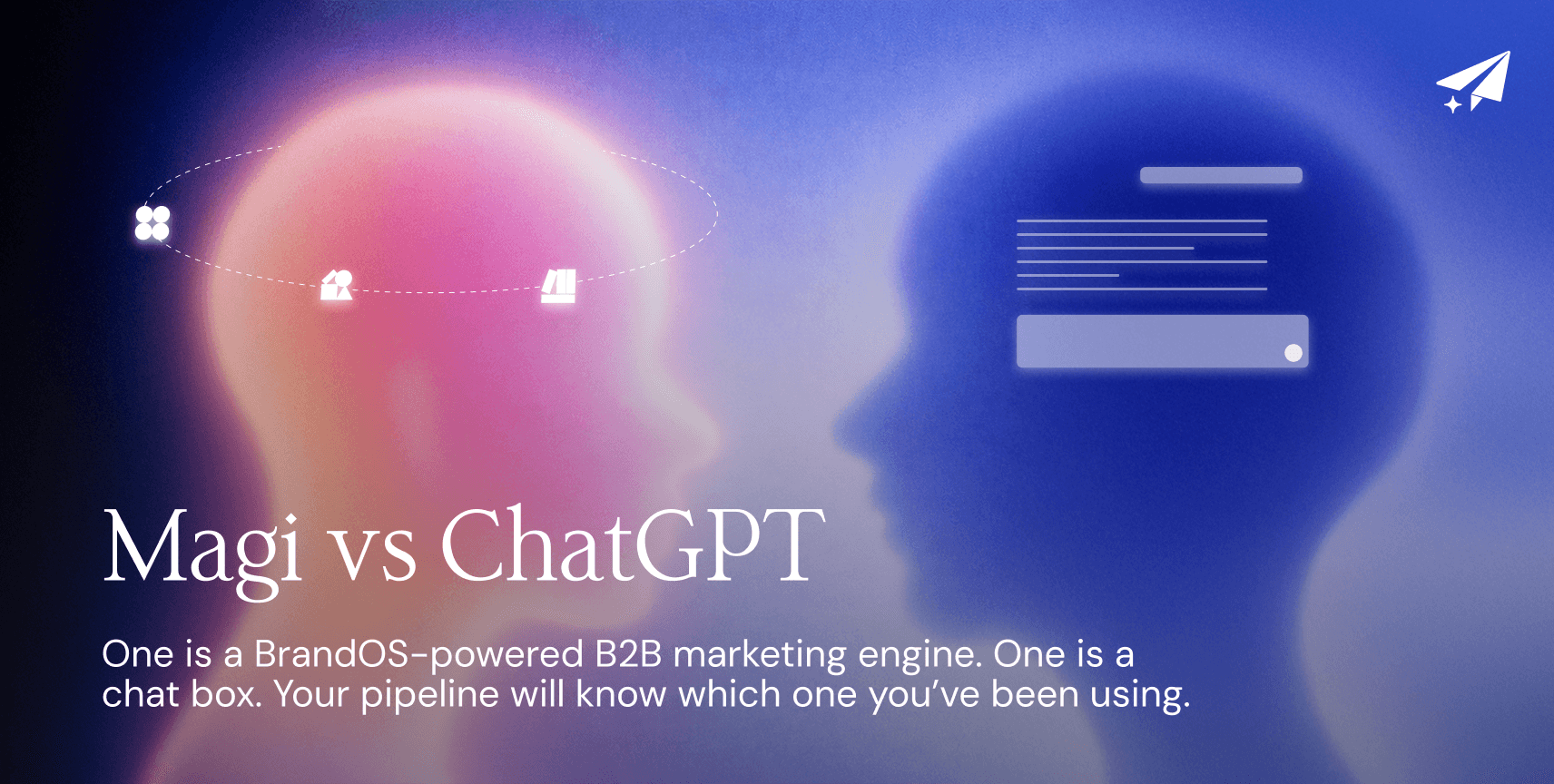 Magi vs ChatGPT: One is a BrandOS-powered B2B marketing engine. One is a chat box. Your pipeline will know which one you’ve been using.