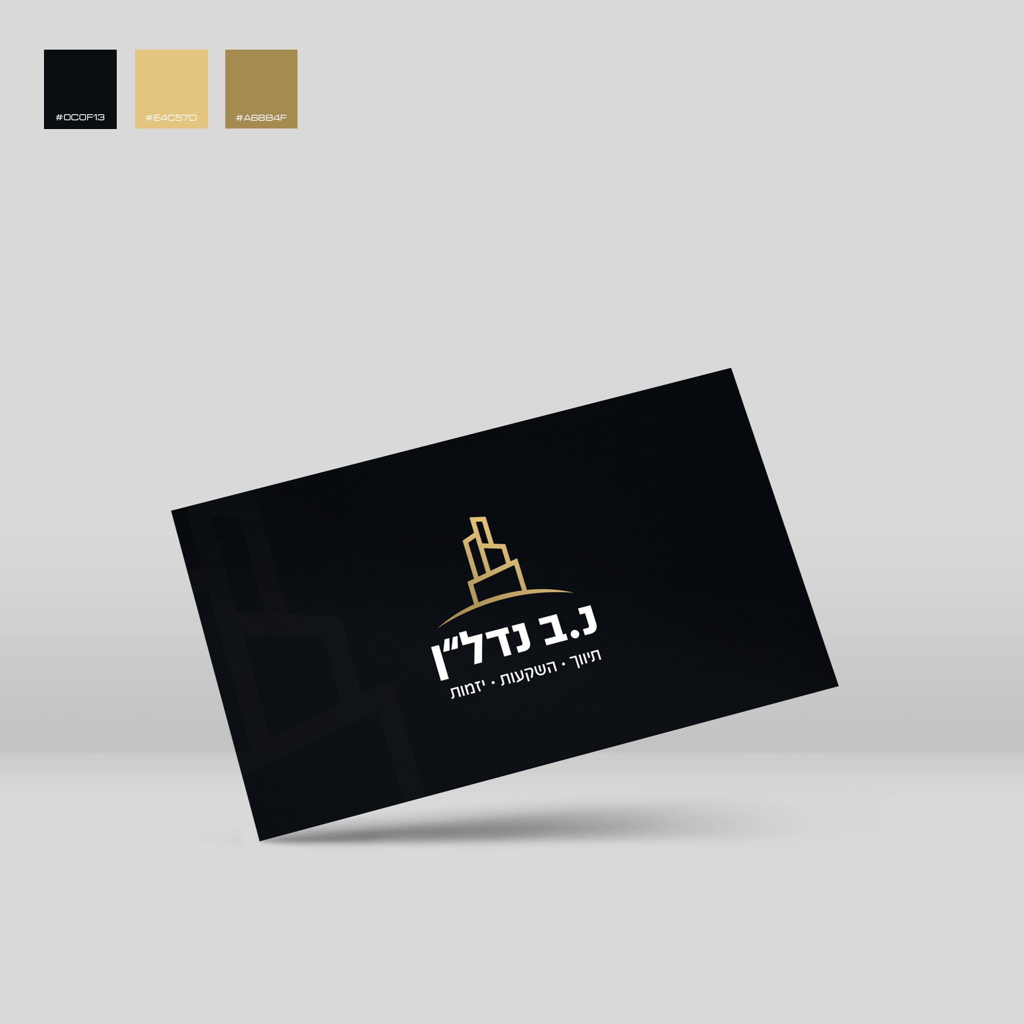 כרטיס ביקור עיצוב גרפי דפוס מיתוג עסקי לוגו עיצוב גרפי סניור סטודיו Studio Seniorגרפיקה ודיגיטל נ.ב נדל"ן