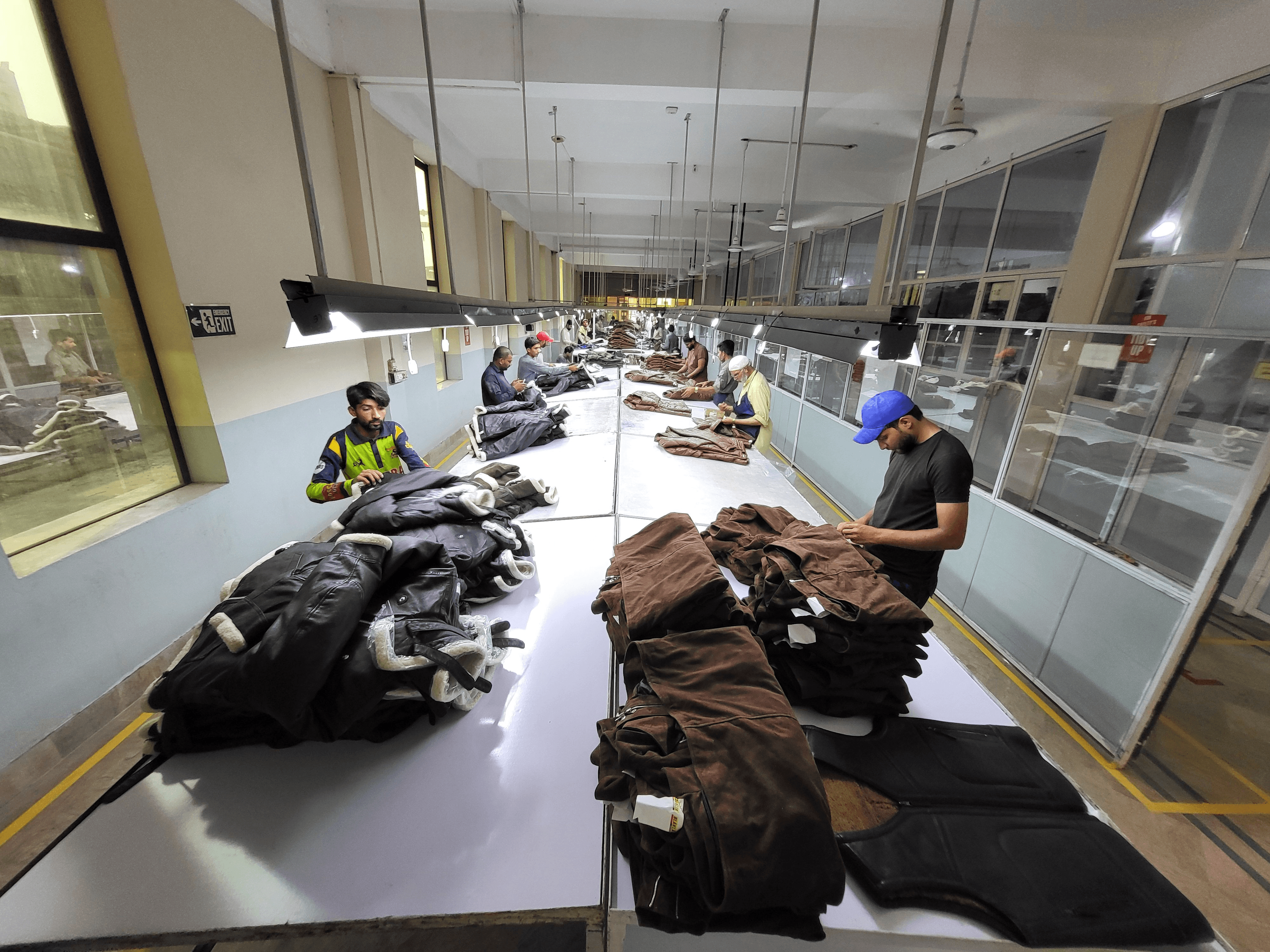 Inside of Pakistani garments factory for Sughran Trading