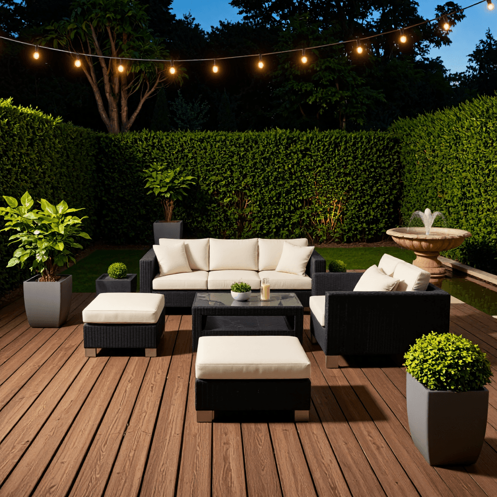 product photography of Outdoor Patio Furniture