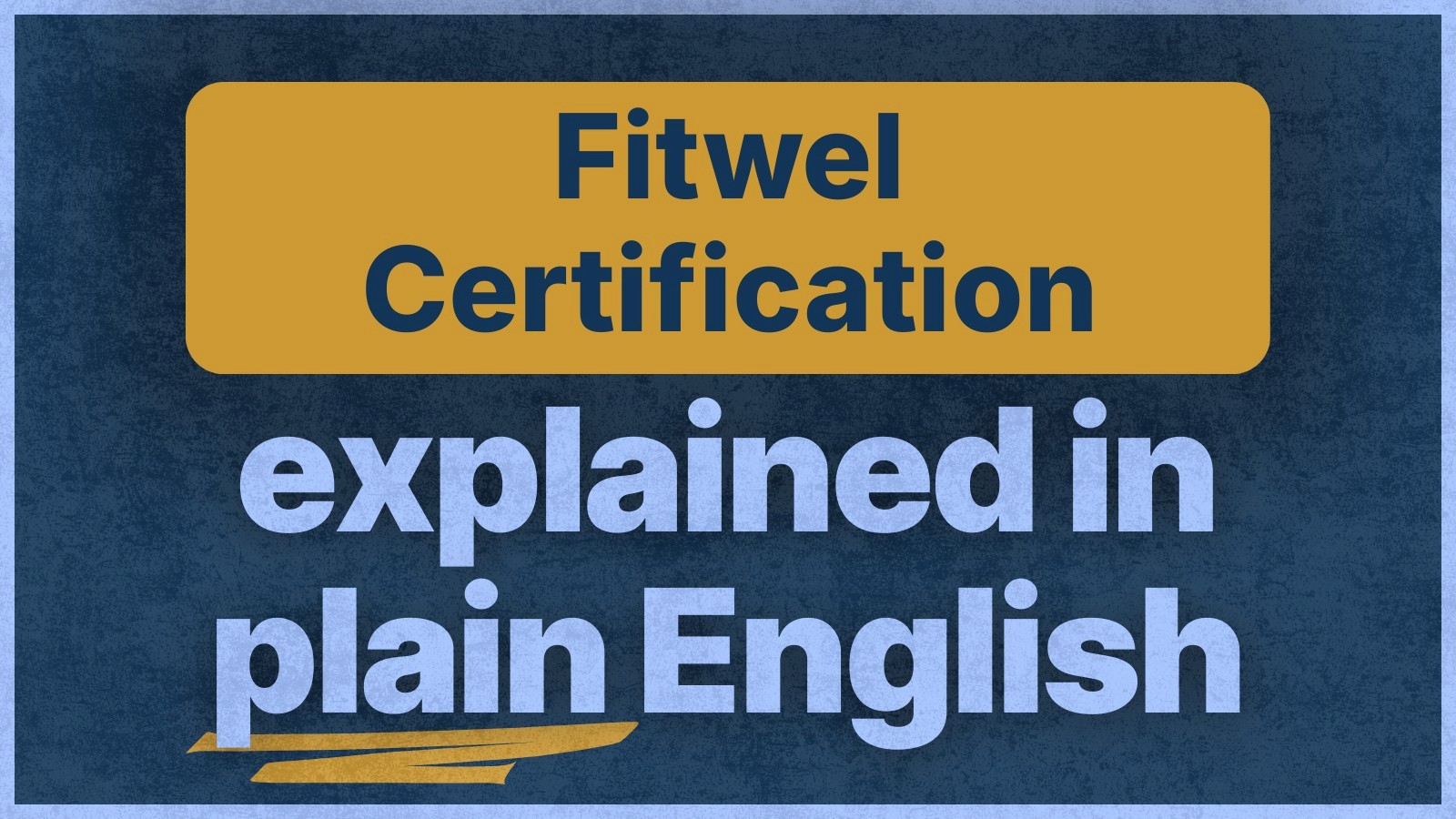 Visual Reference: Fitwel Certification The Wellness Standard For Buildings