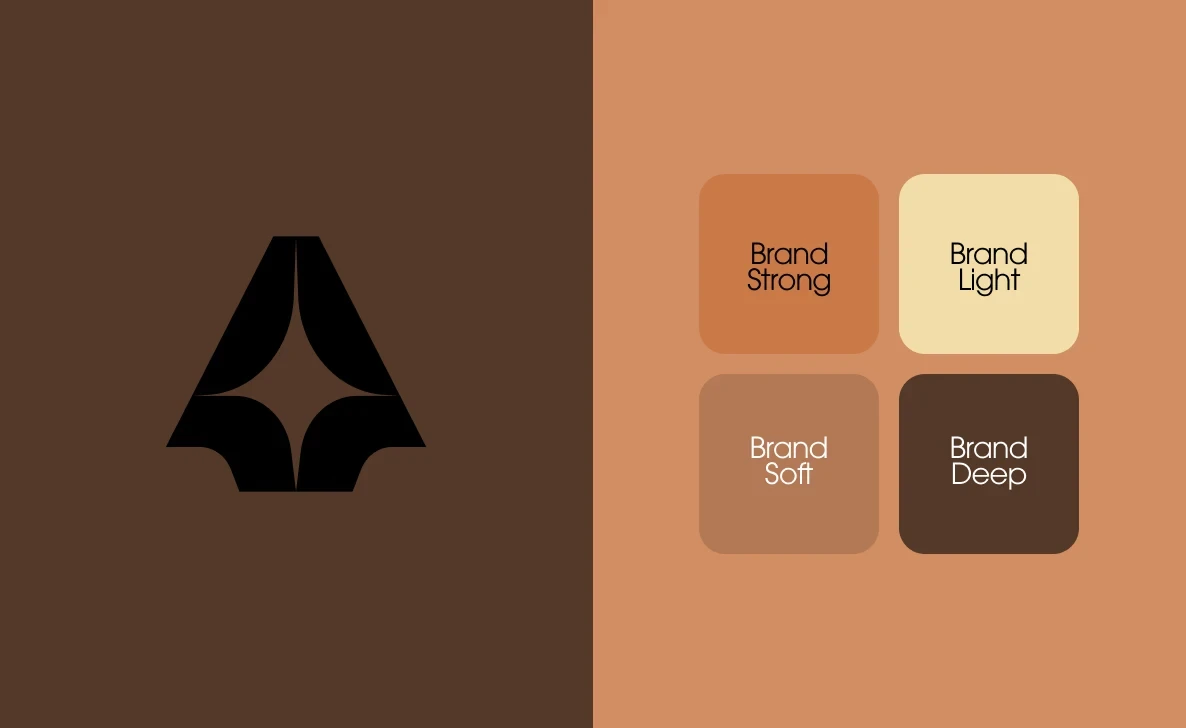 Abstract composition, warm colors