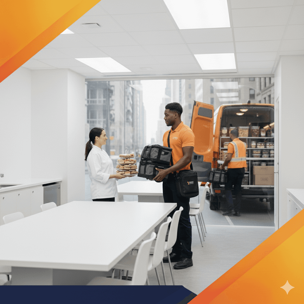 Corporate catering delivery