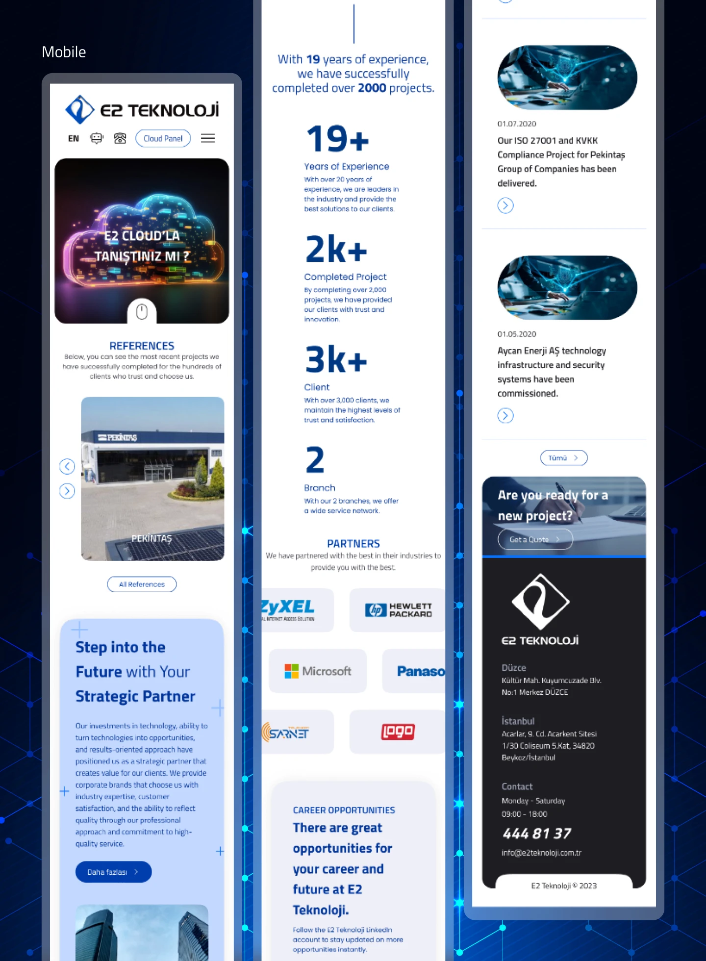 E2 Teknoloji Website Design