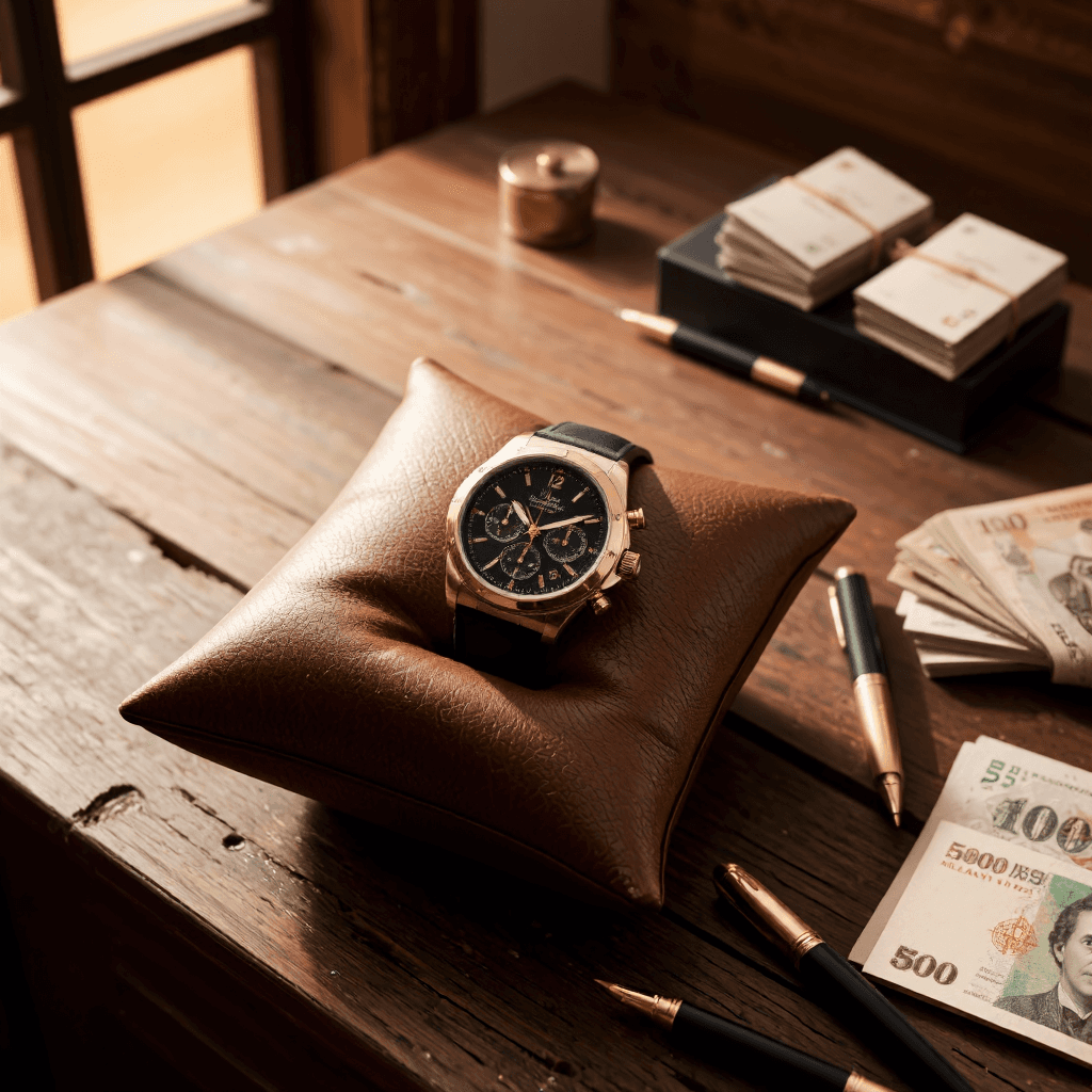 product photography of luxury watch