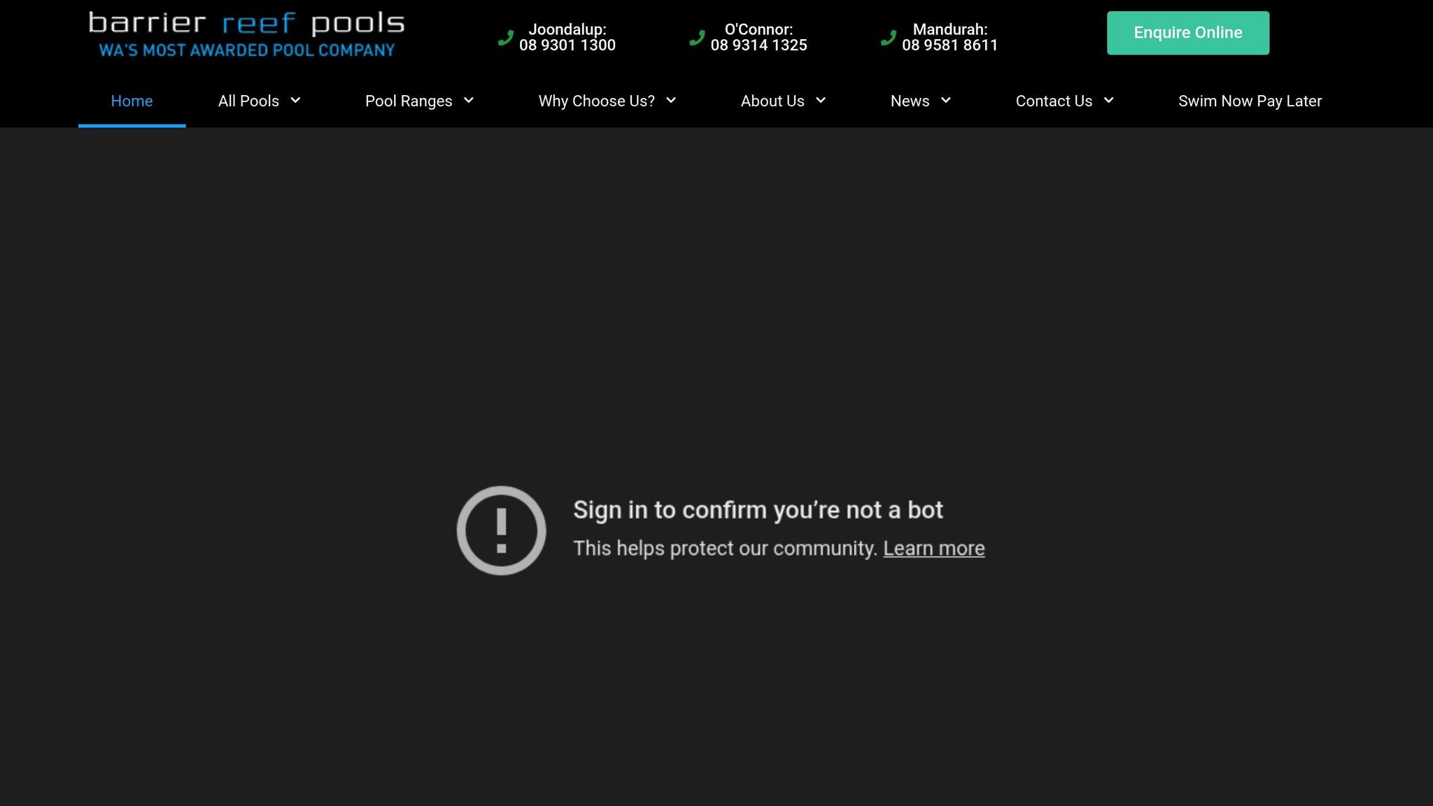 Barrier Reef Pools Perth